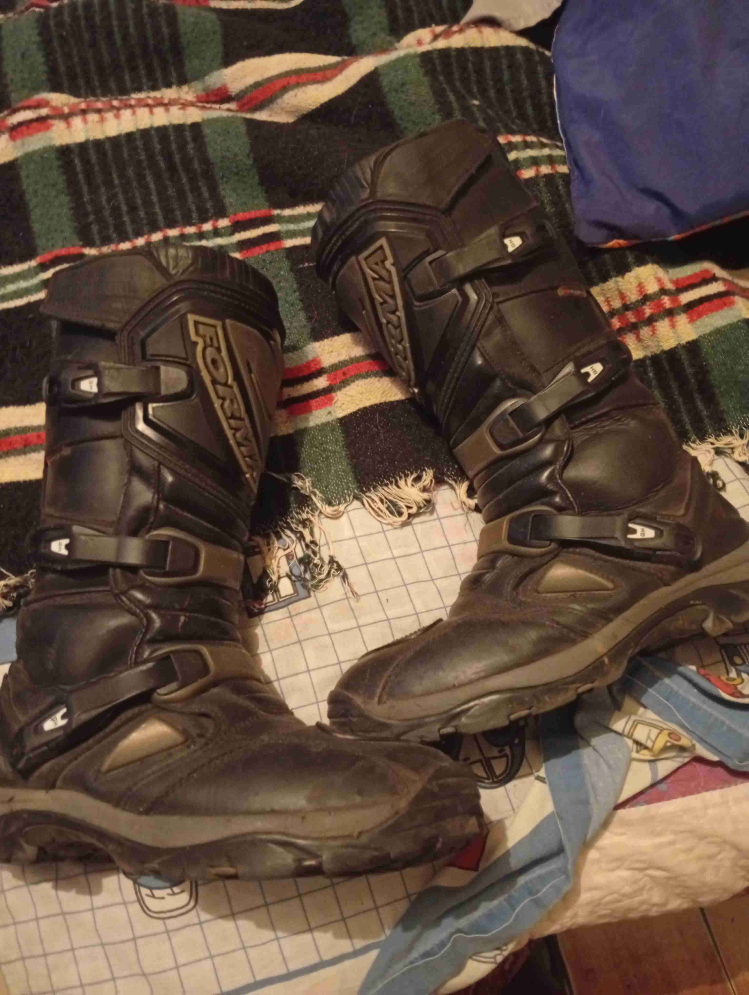 Botas moto negras usadas - 2