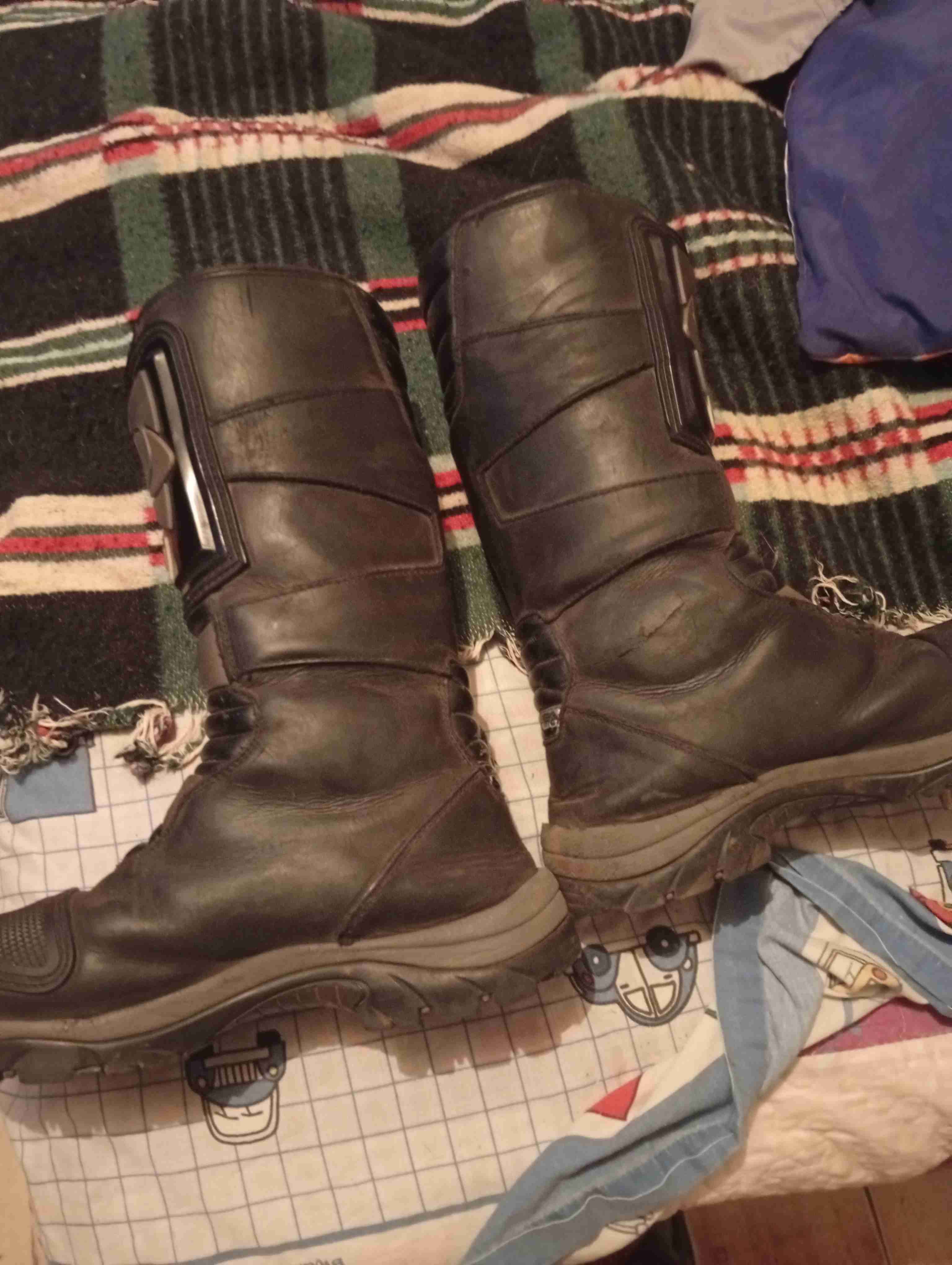 Botas moto negras usadas - 3