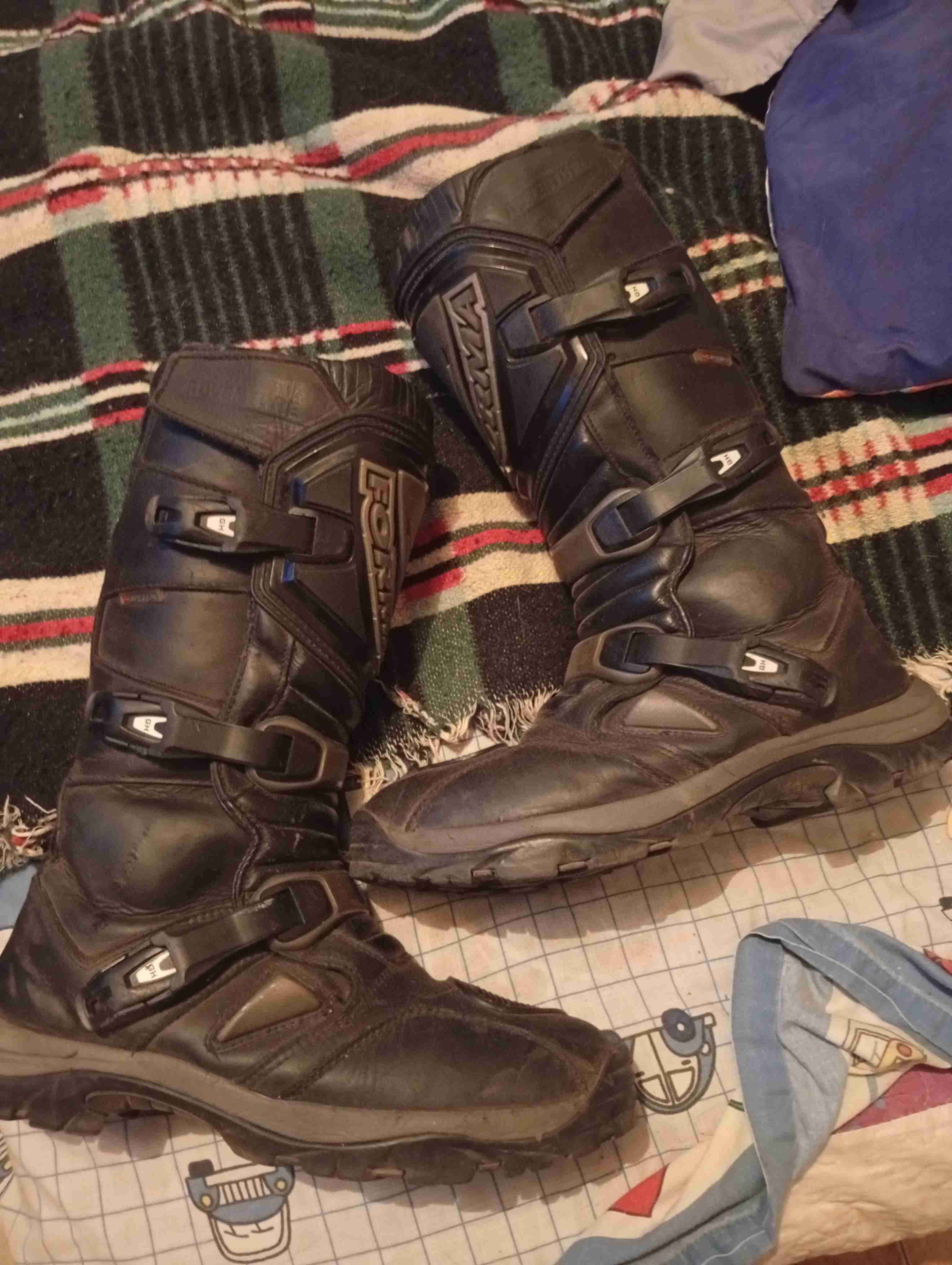 Botas moto negras usadas - 4