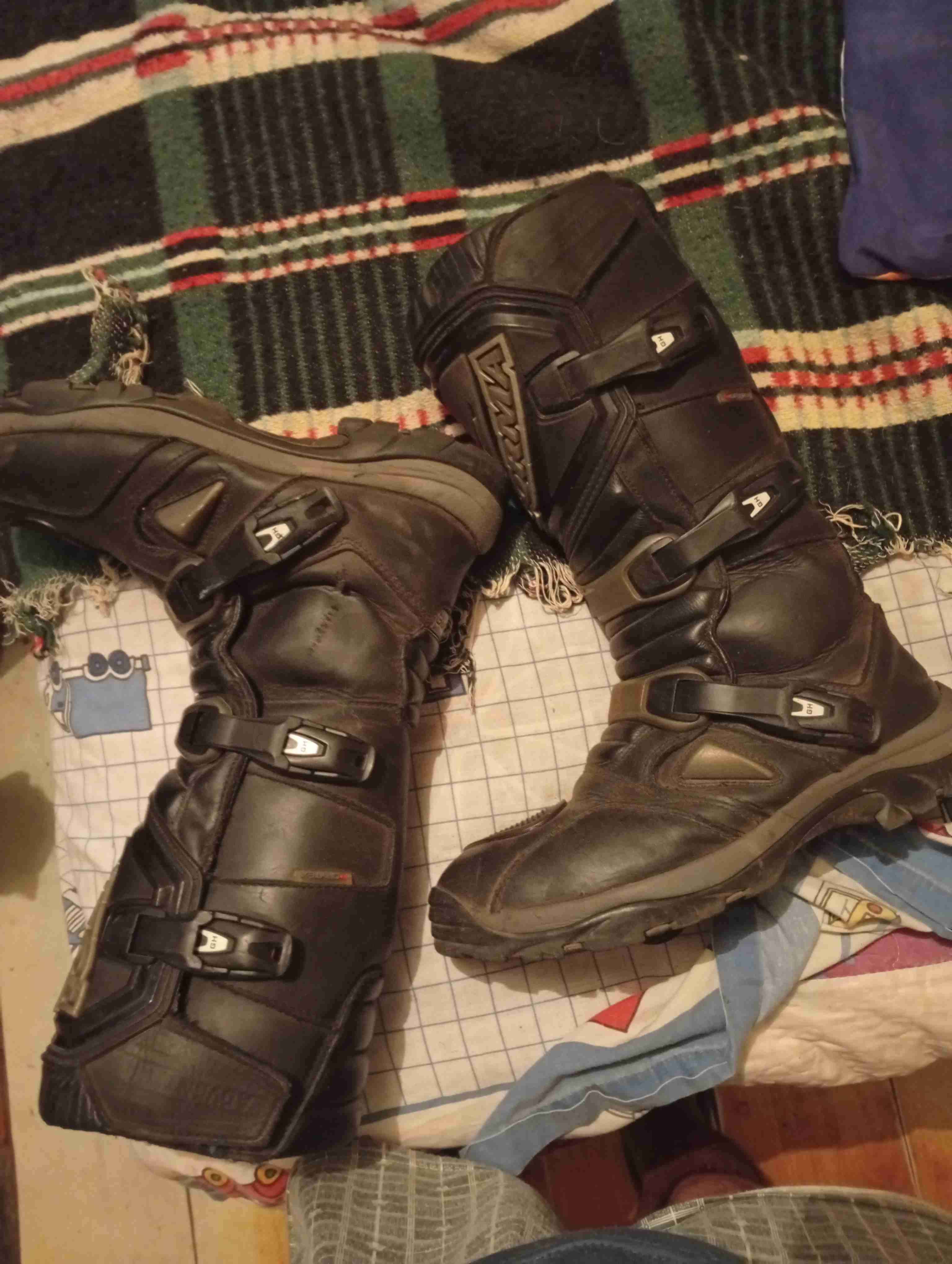 Botas moto negras usadas - 6