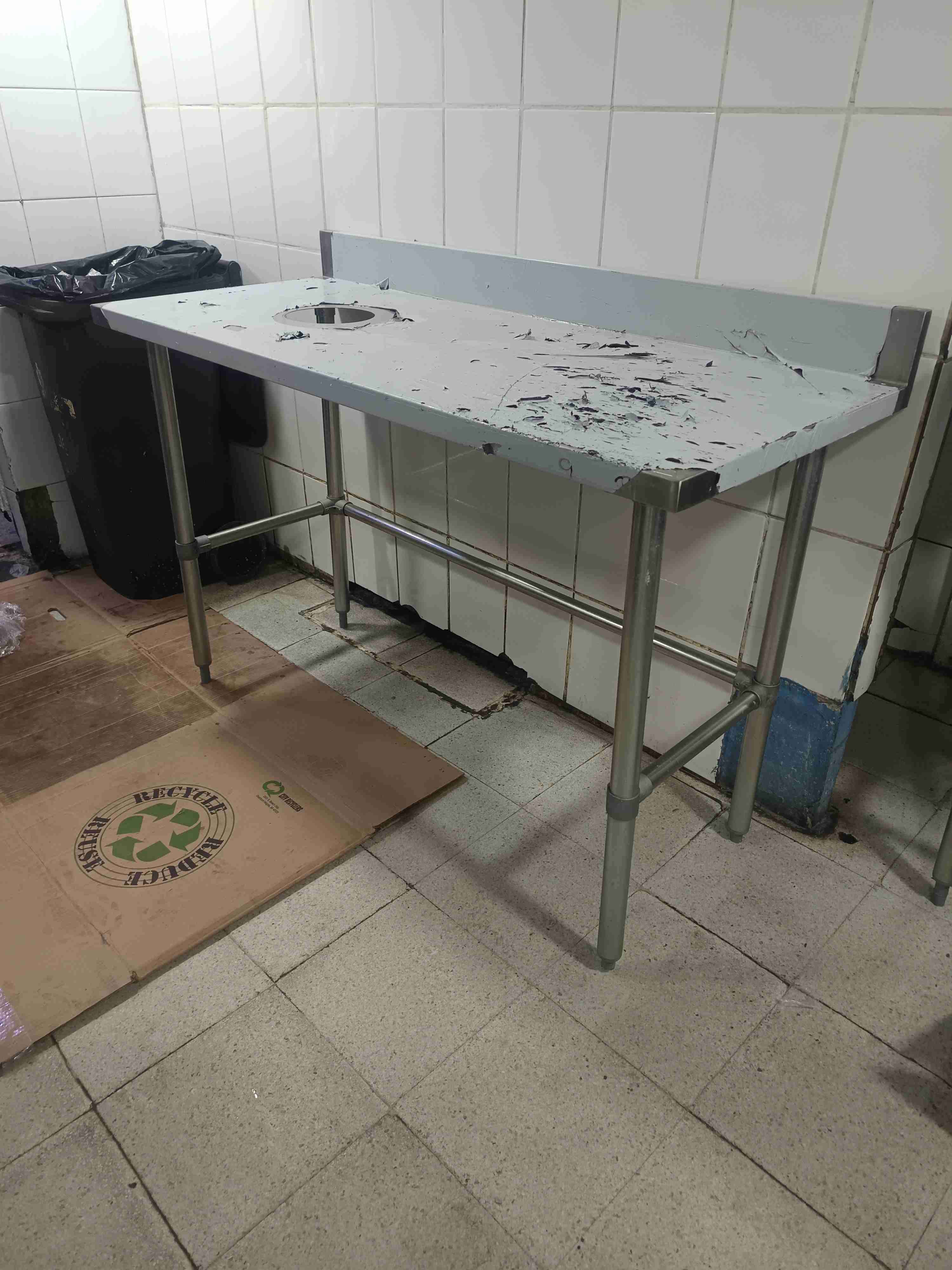 Mesón de acero inoxidable industrial - miniatura 3