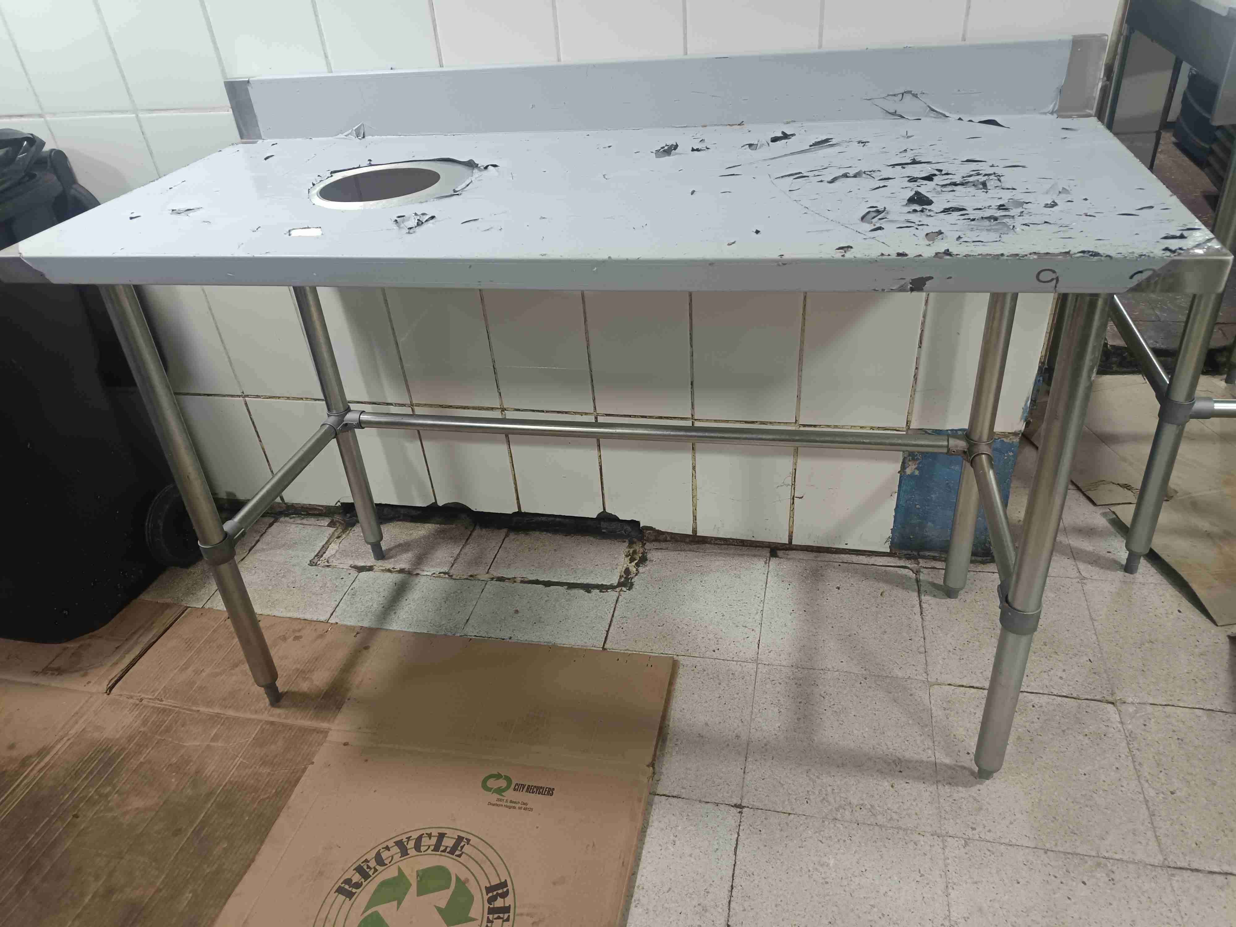 Mesón de acero inoxidable industrial - miniatura 4