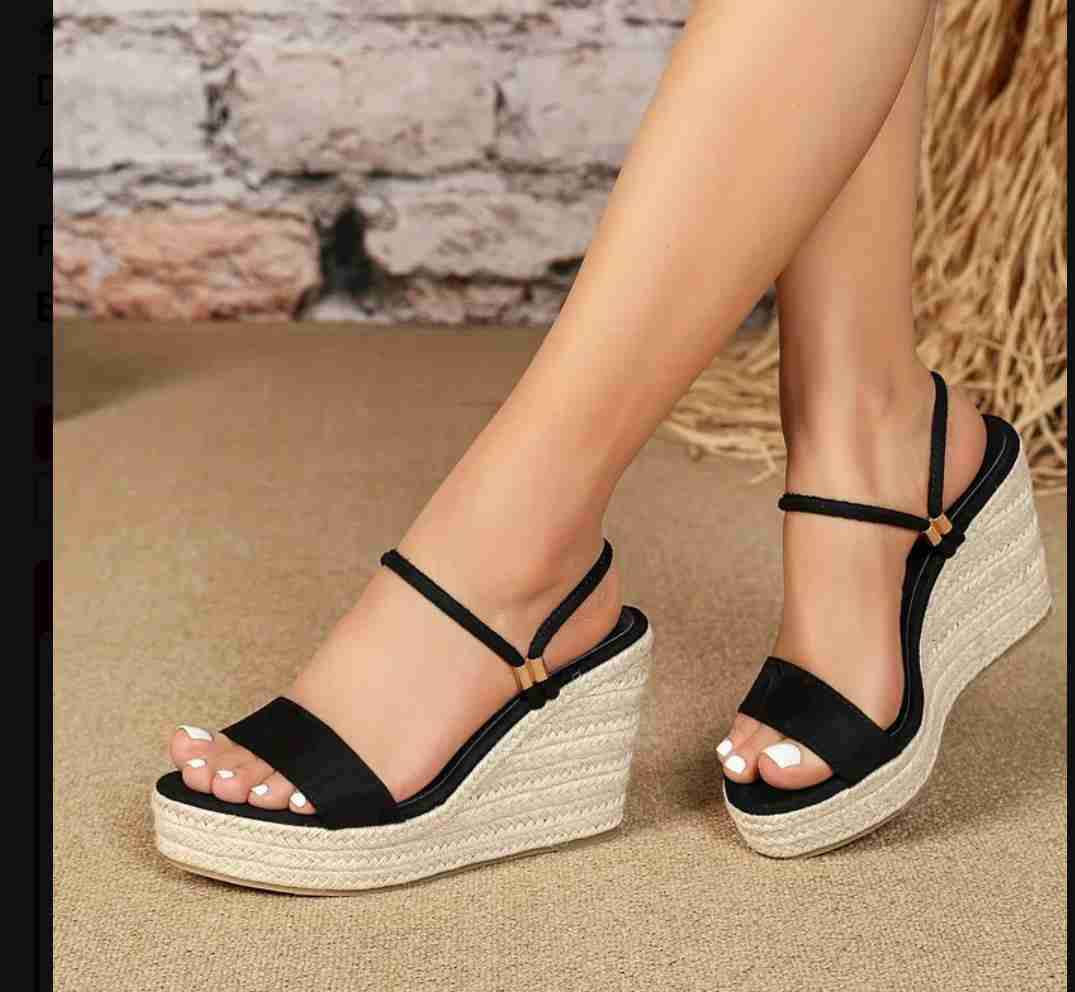 Sandalias de plataforma negras - 2