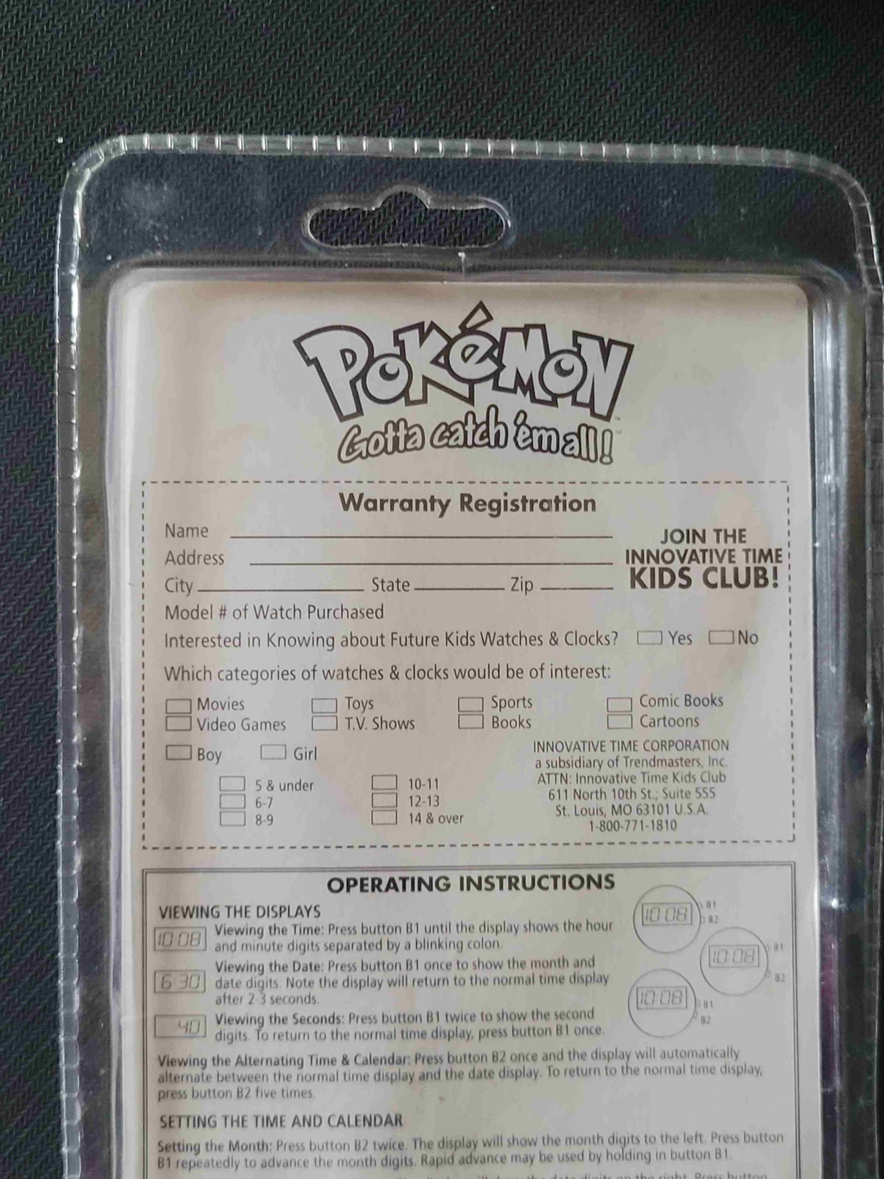 Pokemon Watch Mix and match digital Watch 1999 - miniatura 5