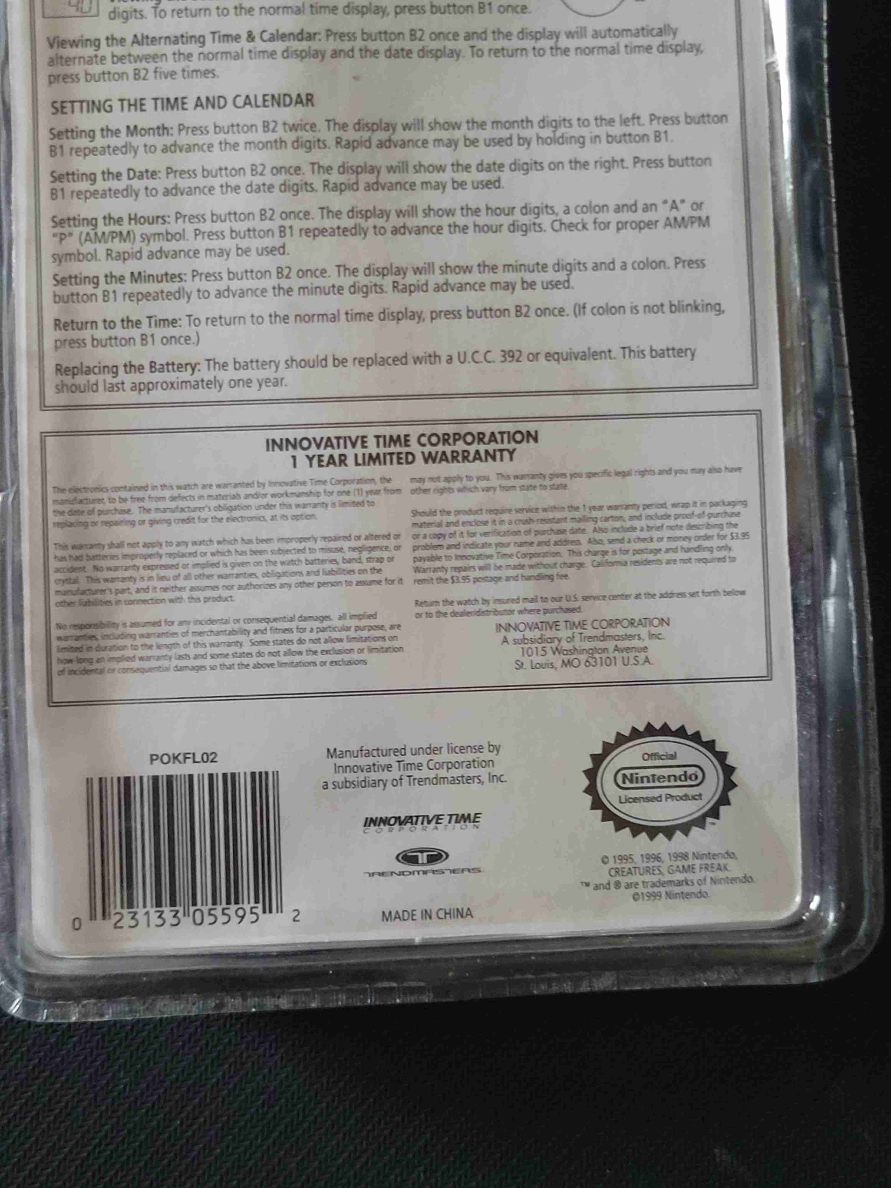 Pokemon Watch Mix and match digital Watch 1999 - miniatura 6