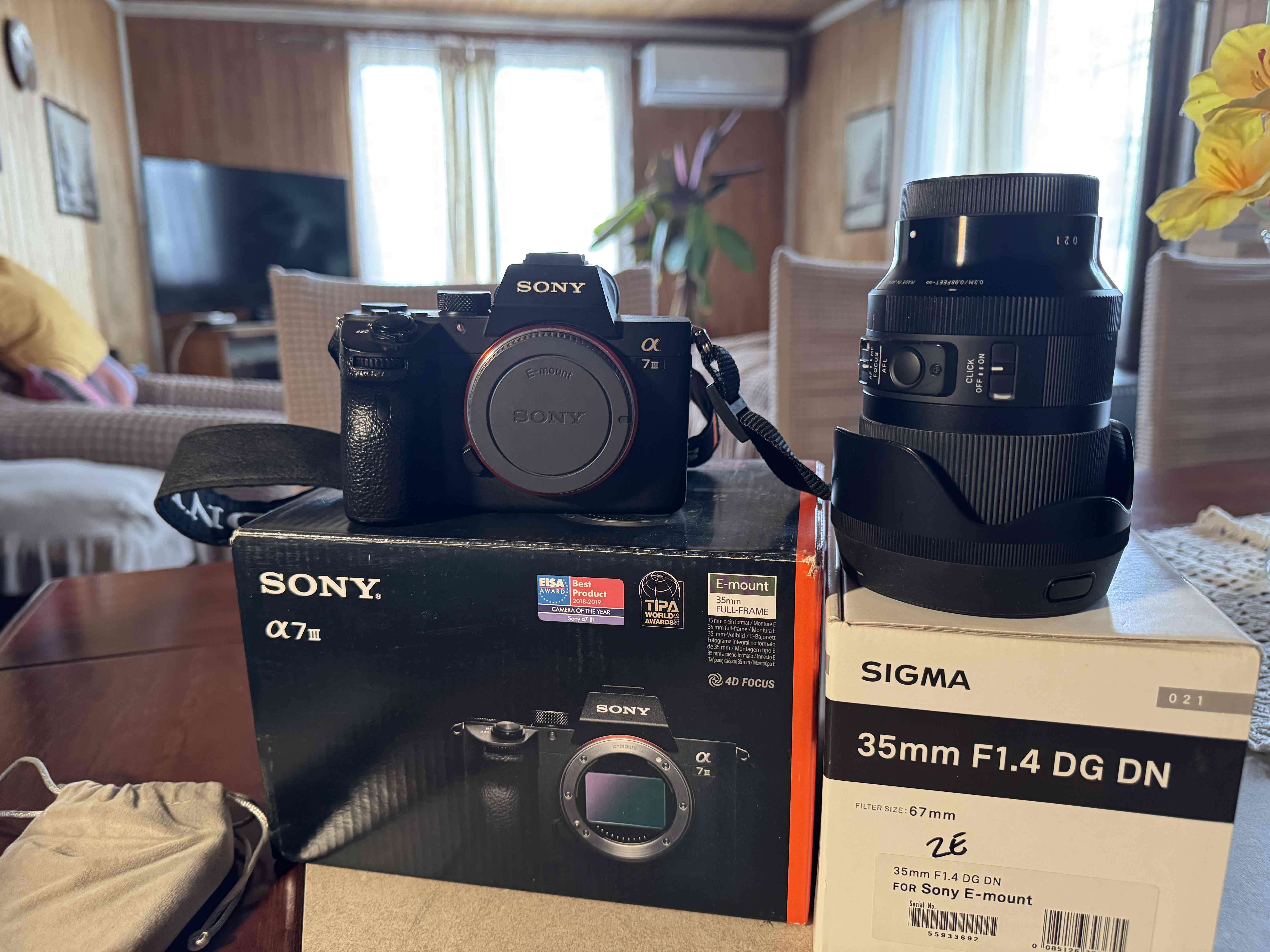 Cámara Sony α7 III con lente Sigma - miniatura 1