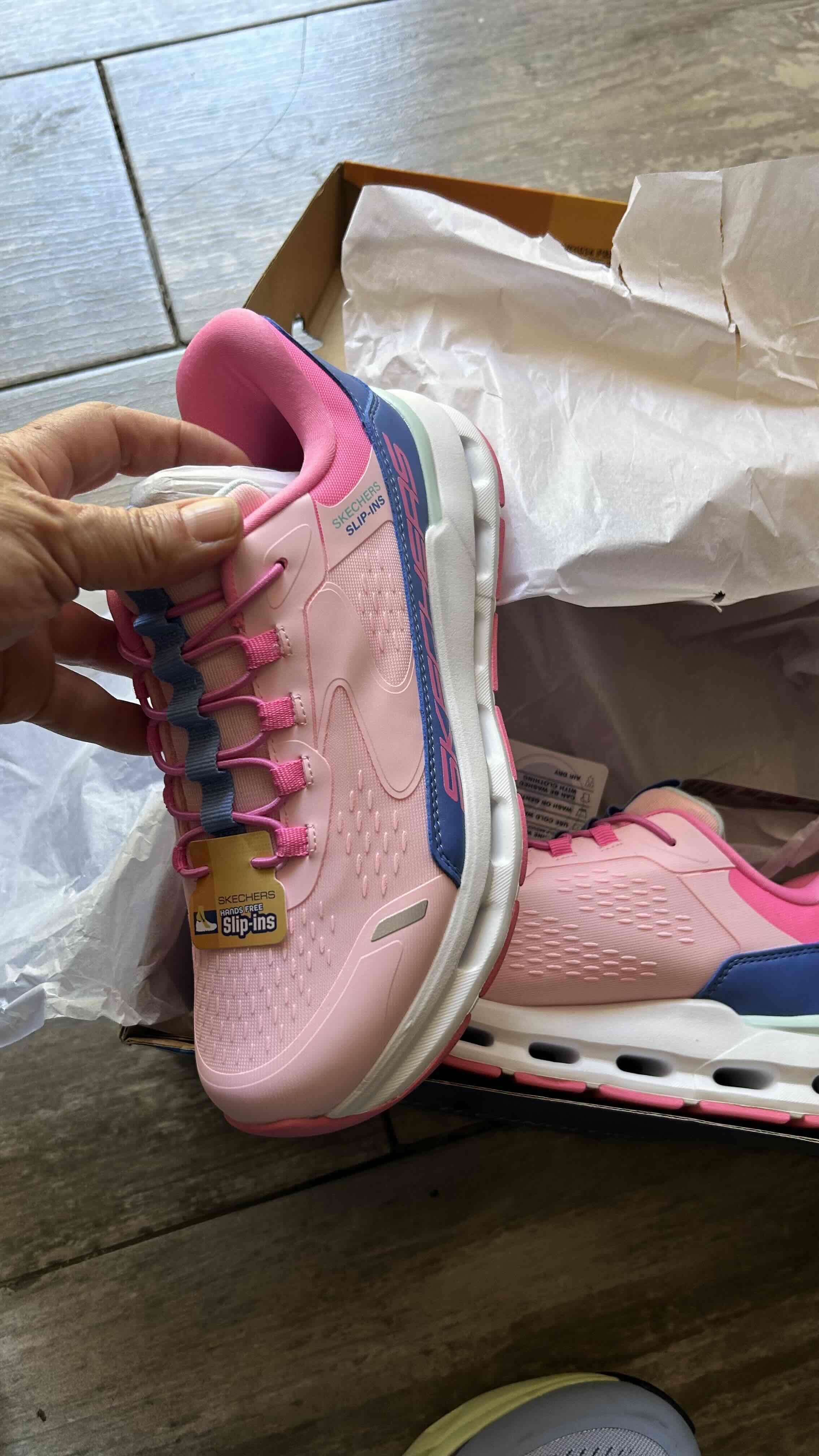 Zapatillas Skechers rosadas talla 33 - 2