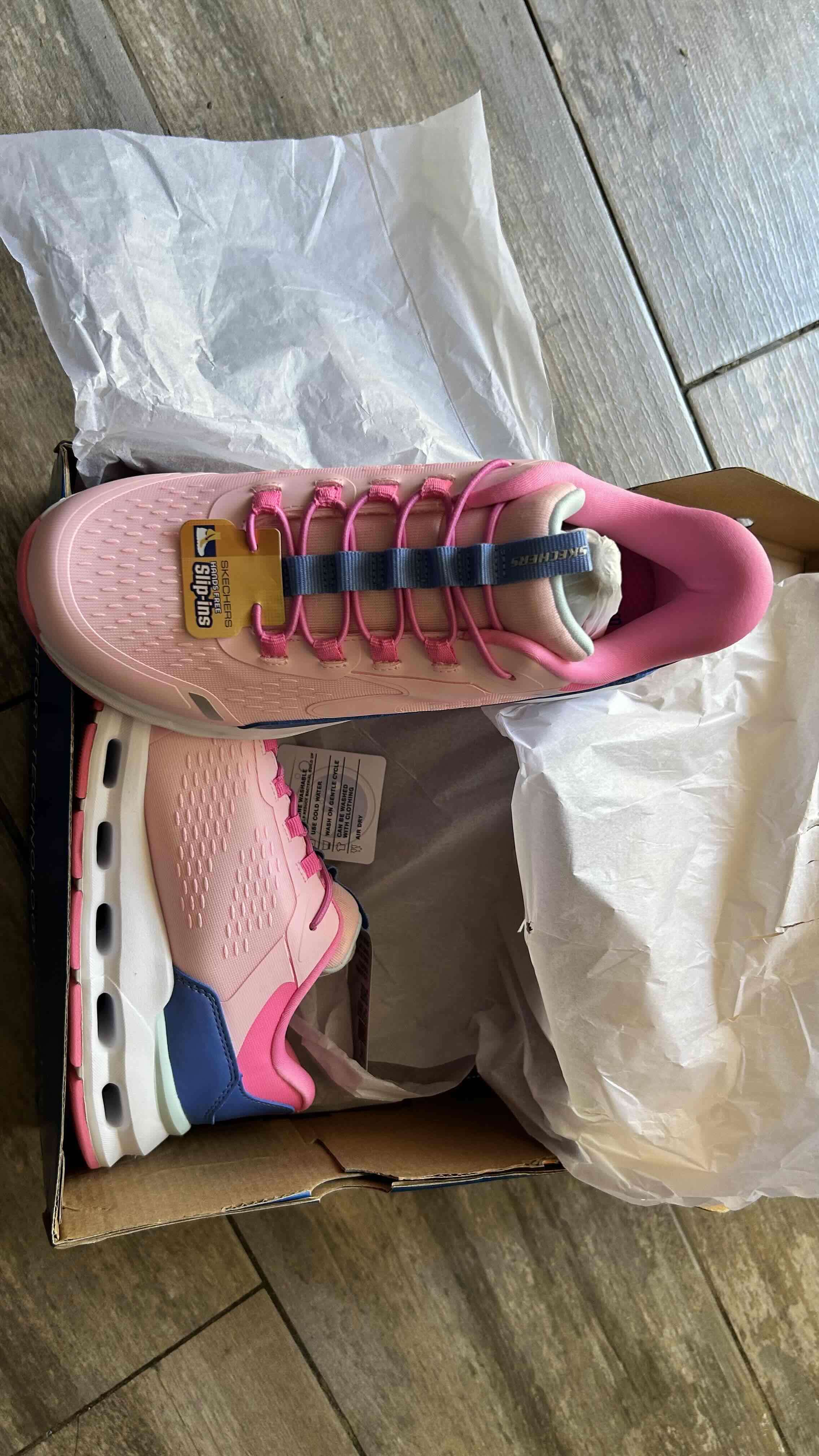 Zapatillas Skechers rosadas talla 33 - 4