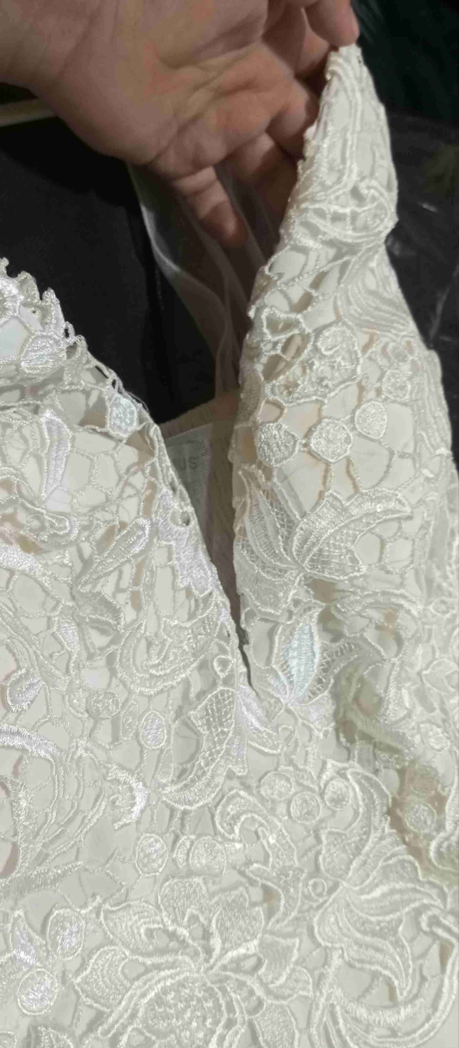 Vestido de novia blanco elegante talla XL XXL - miniatura 4