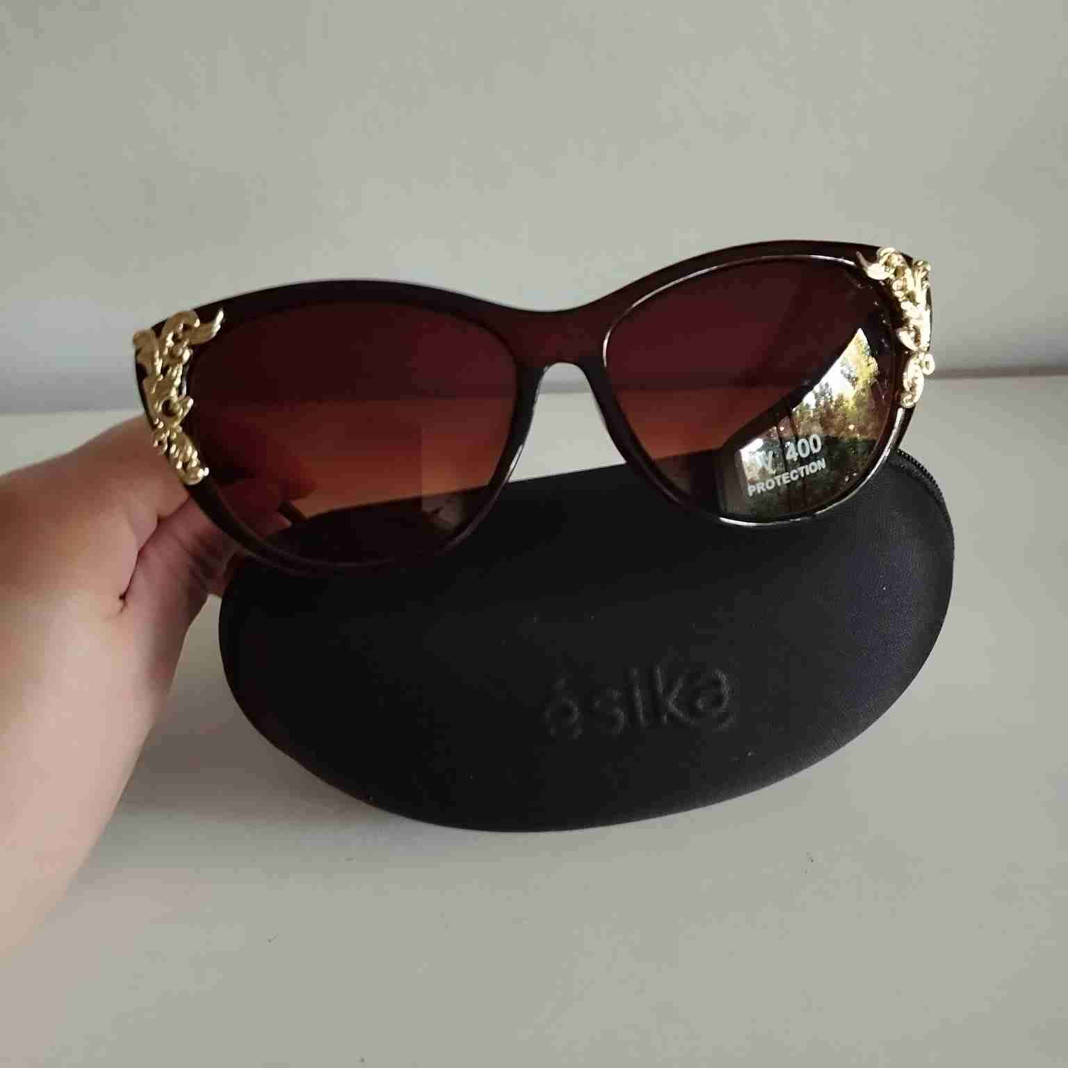 Lentes de sol con adornos dorados mara Esika - miniatura 1