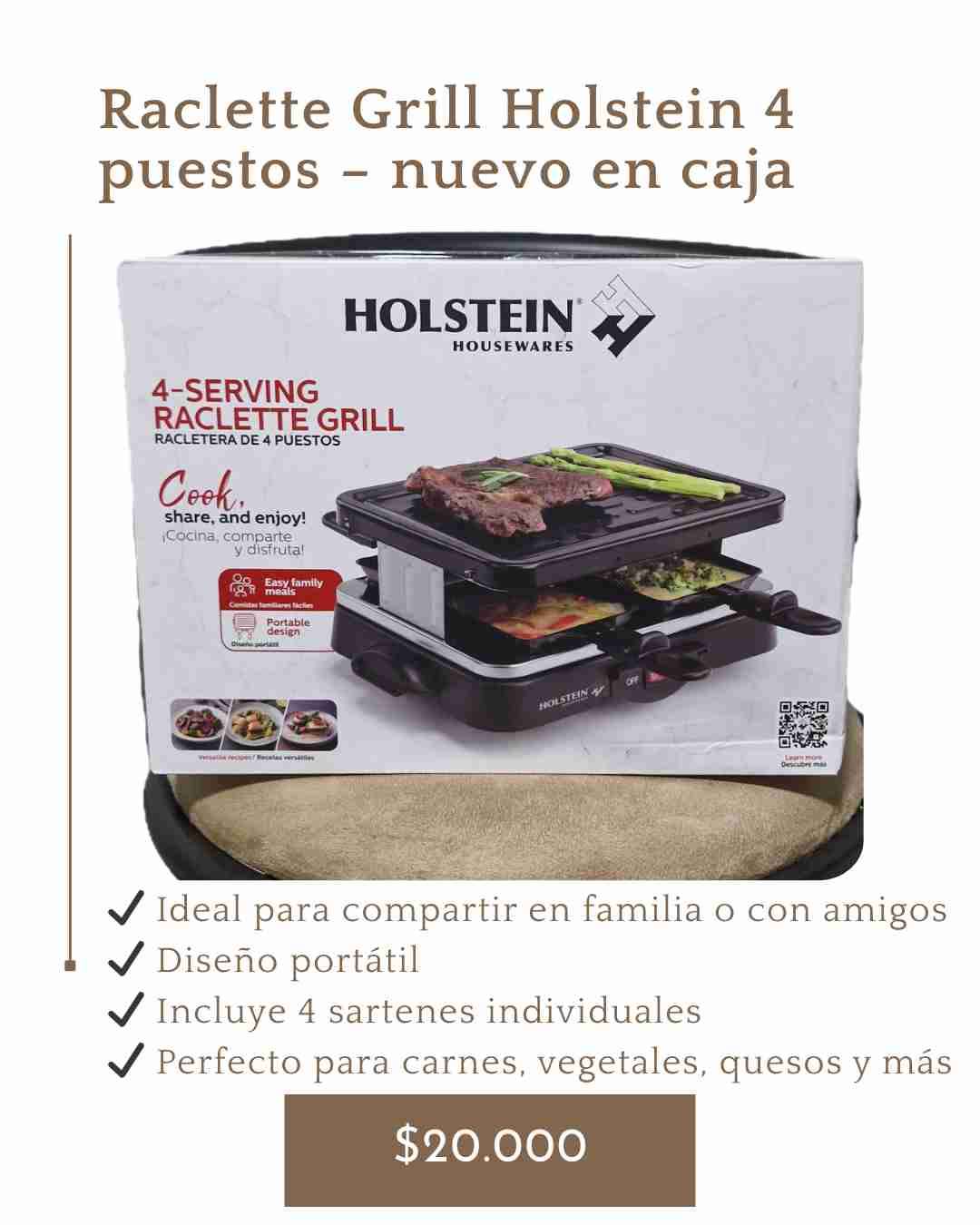 Raclette Grill Holstein 4 puestos