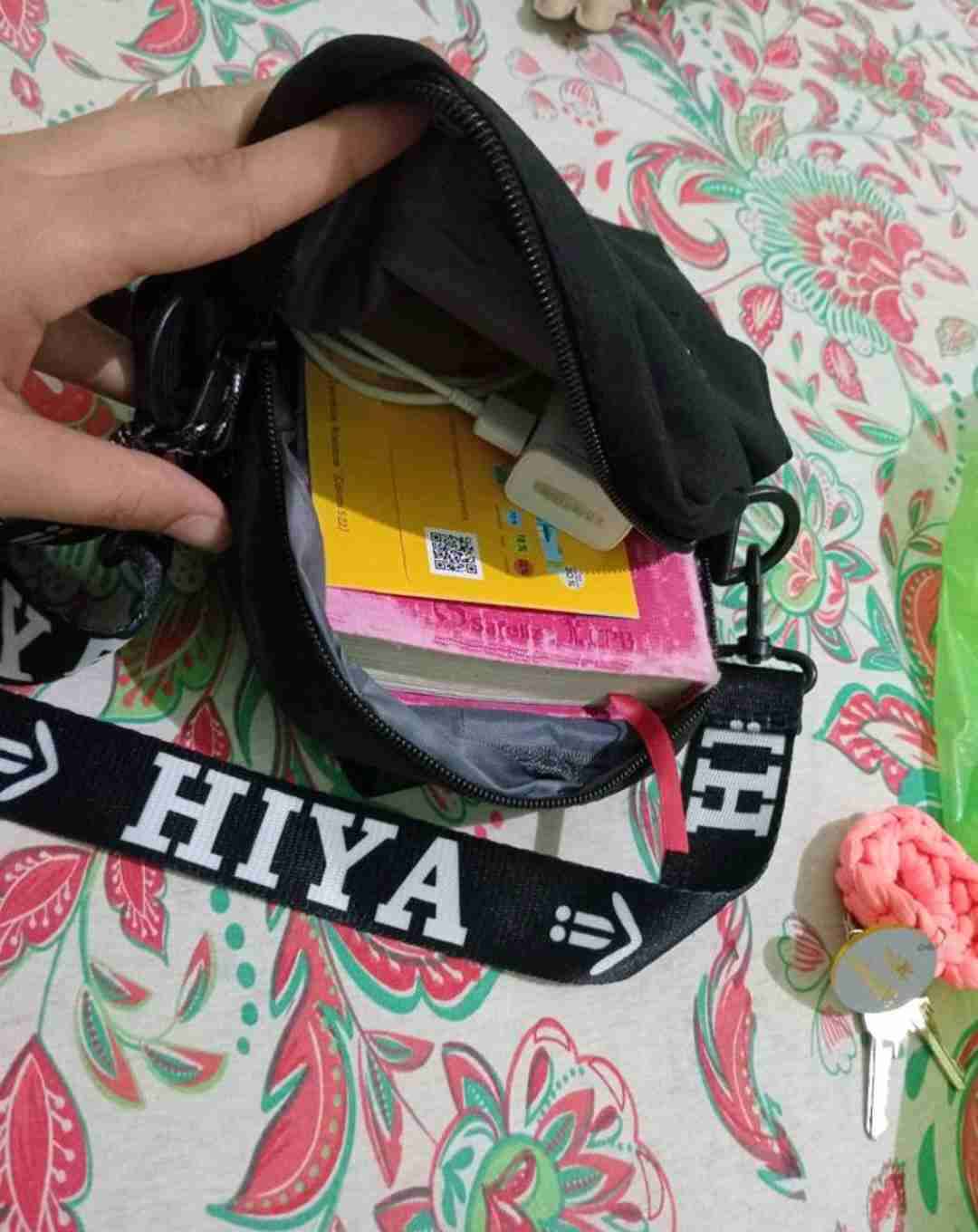 Bolso Bandolera Negro Unisex - miniatura 4