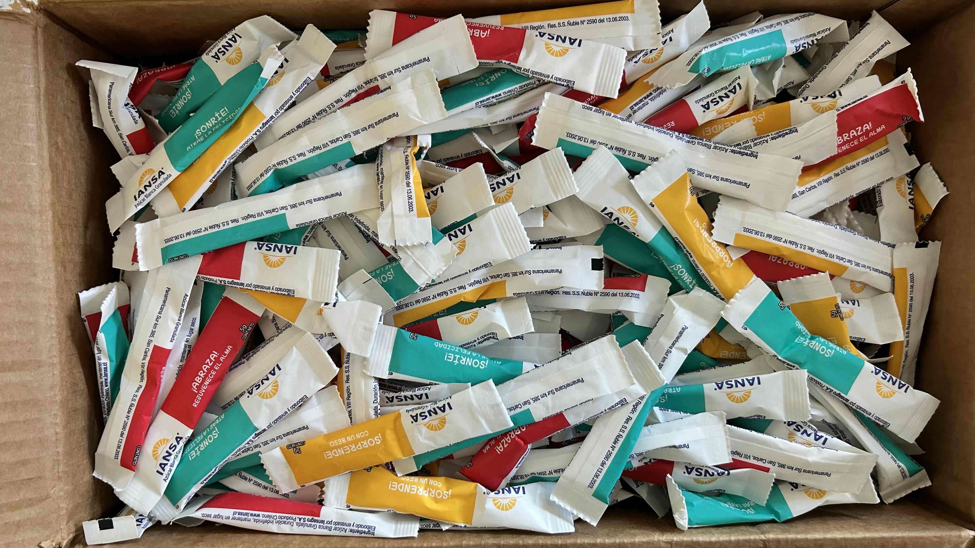 Sobres de azúcar blanca IANSA - 1