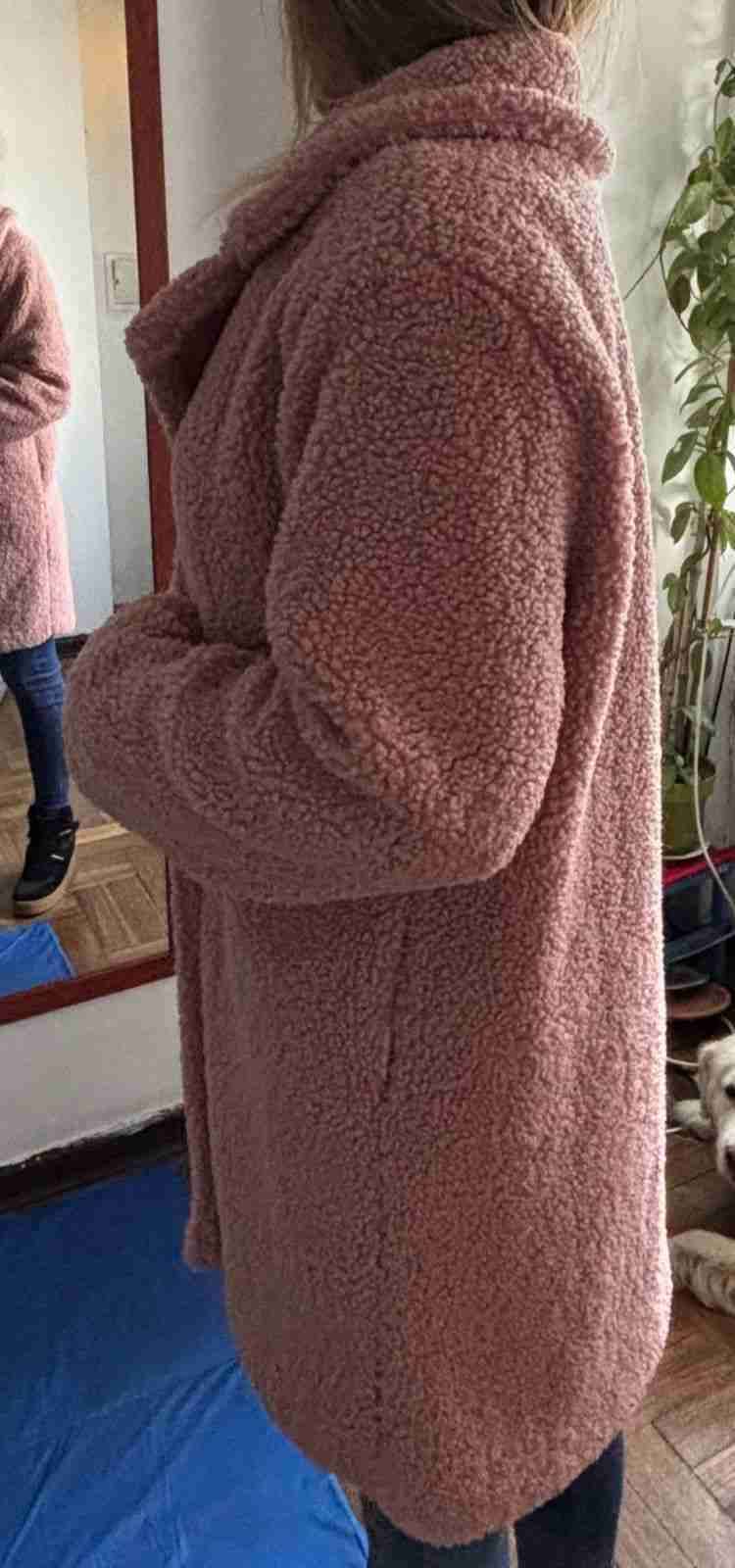 Abrigo de Lana Largo Rosado - miniatura 3