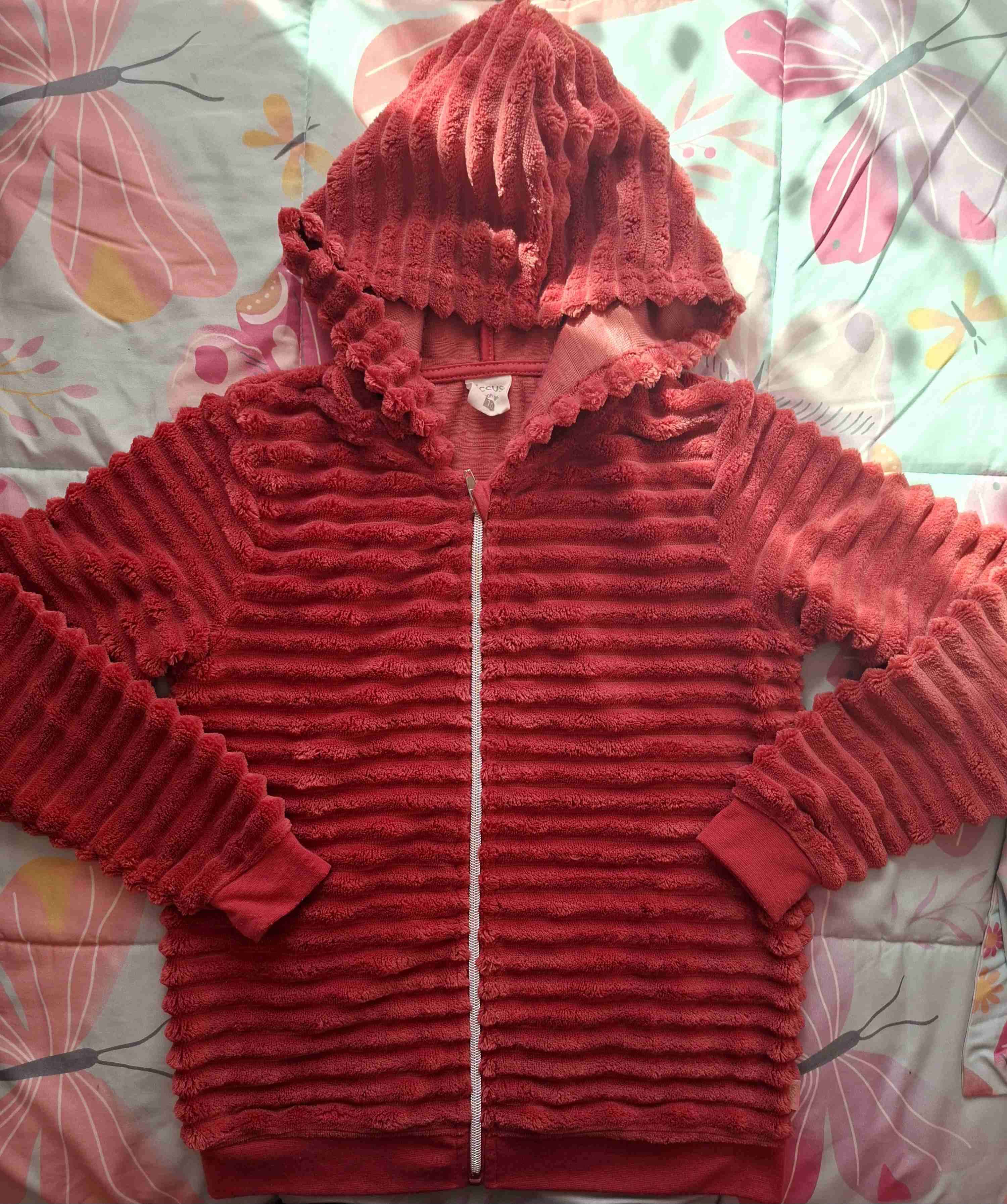 Poleron de niña marca Ficcus  coral - miniatura 2