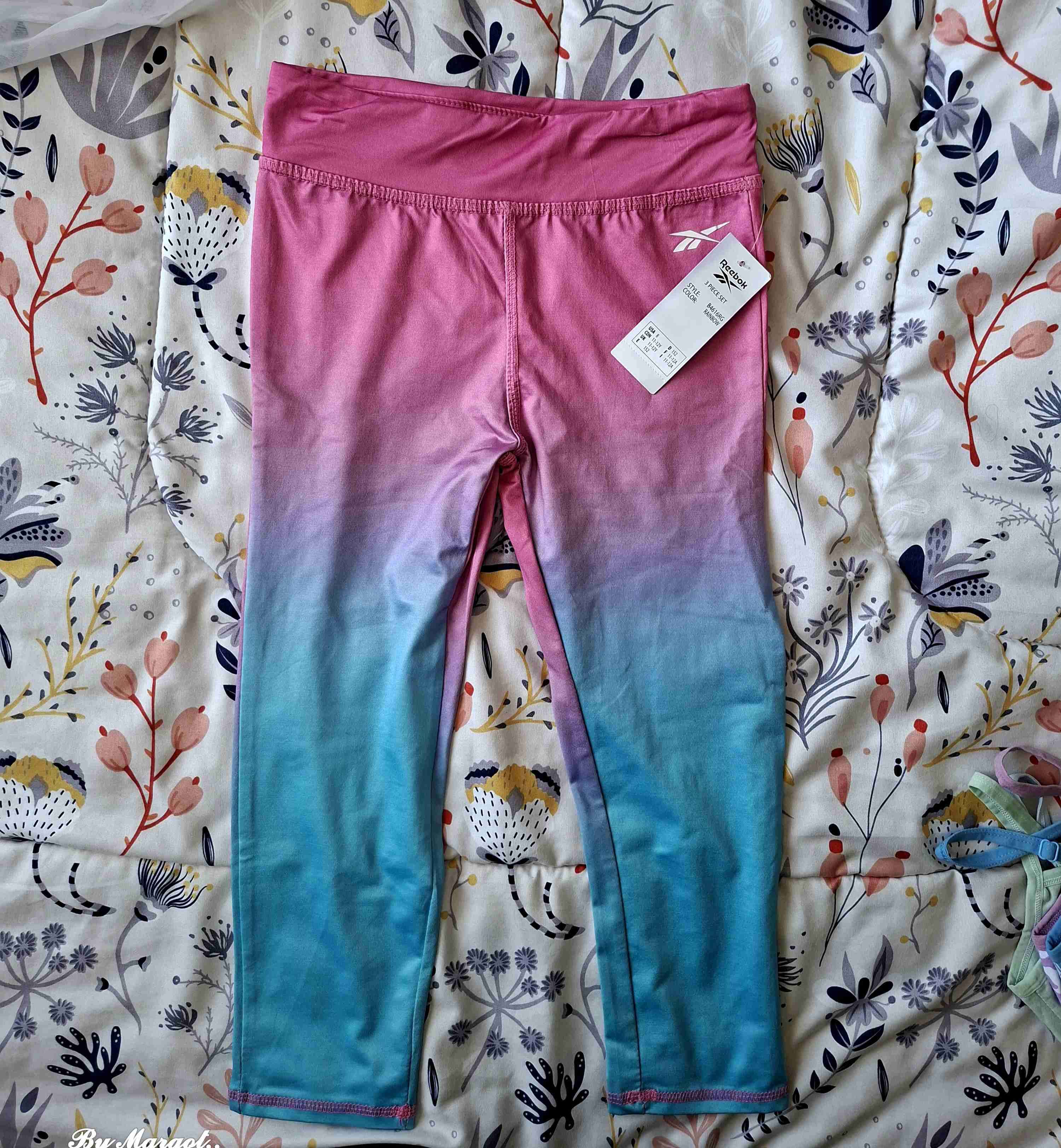 Calzas deportivas degradé rosadas y azules