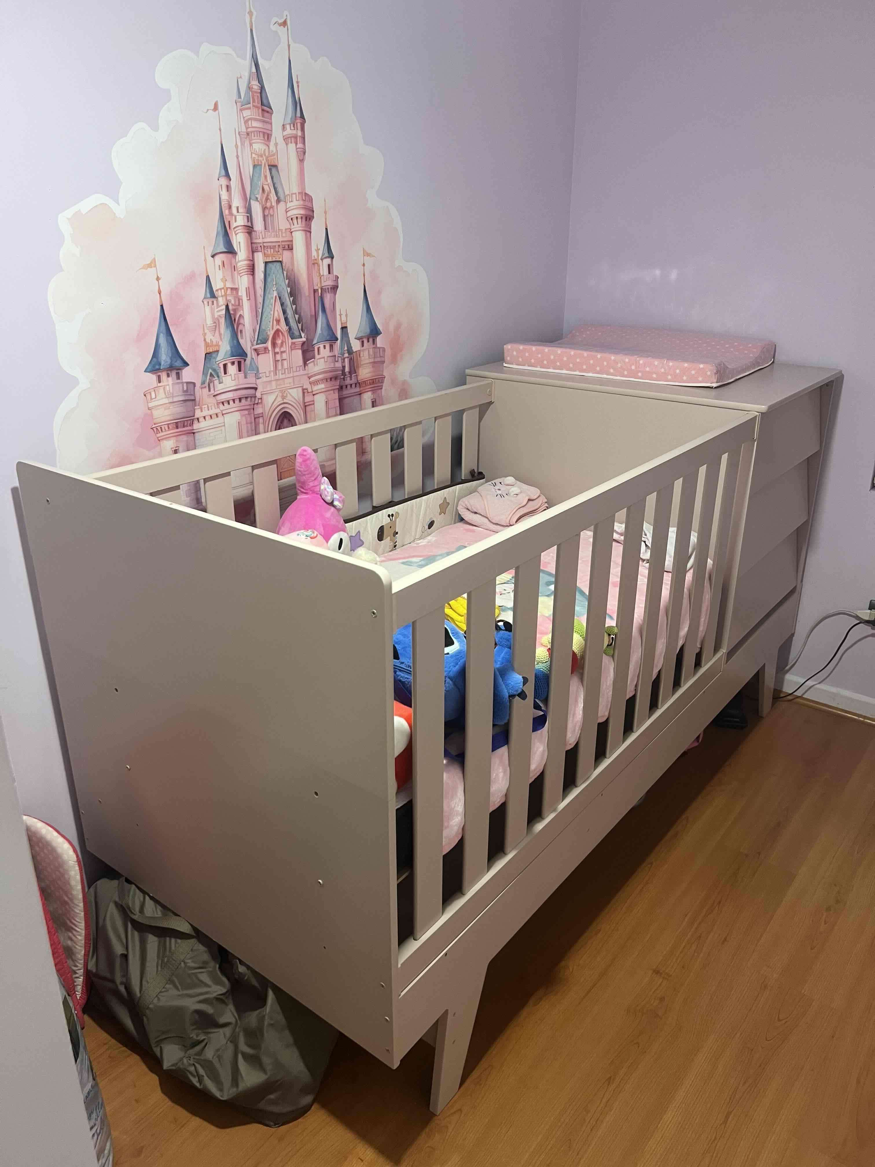 Cuna 3 en 1 Rosada KIDSCOOL - 1