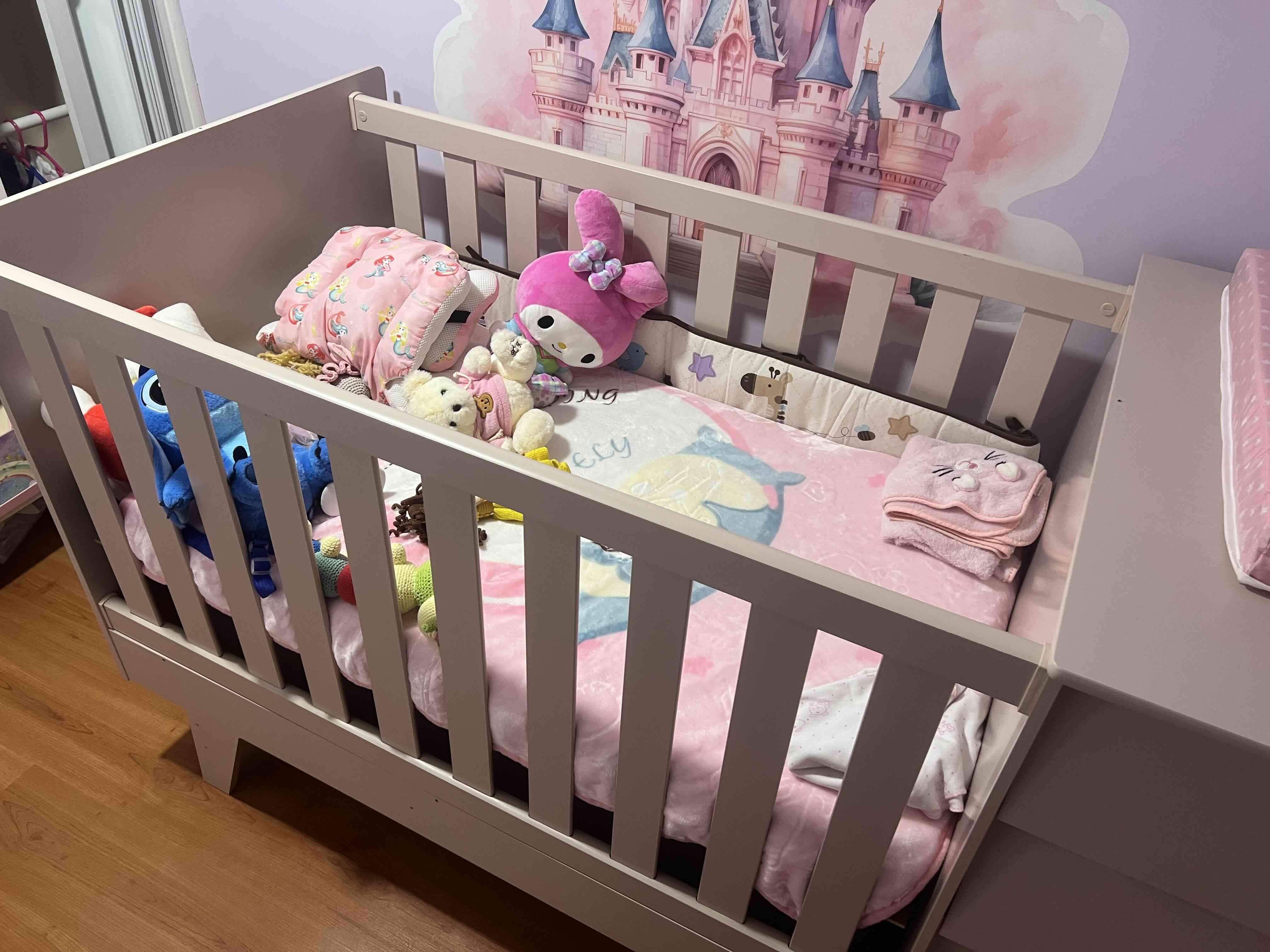 Cuna 3 en 1 Rosada KIDSCOOL - 2