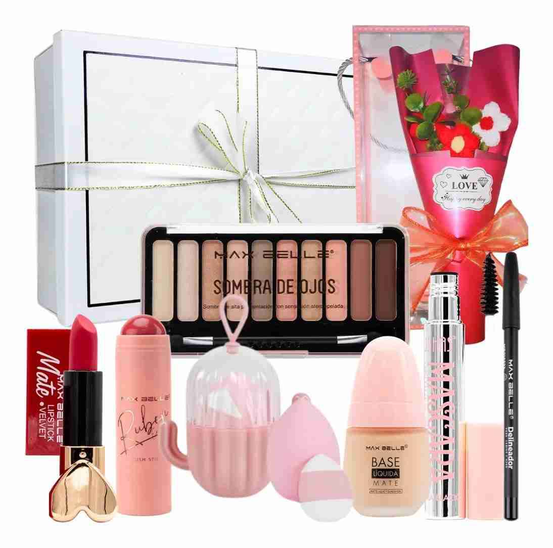Set de maquillaje con paleta /lápiz labial mamá