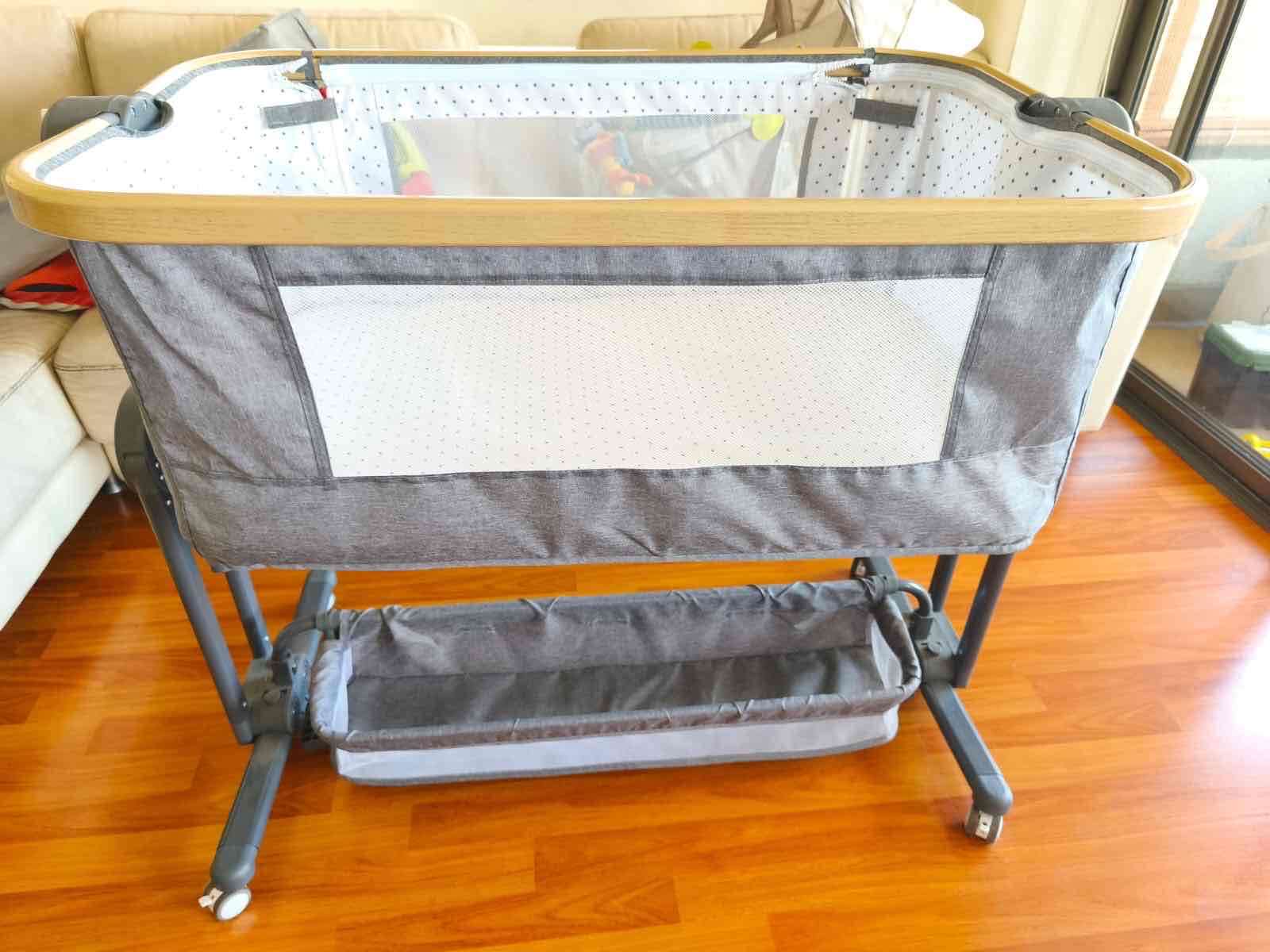 Cuna colecho gris LuBabycas - 2