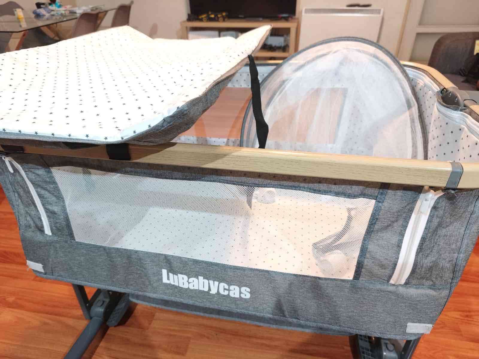 Cuna colecho gris LuBabycas - 3