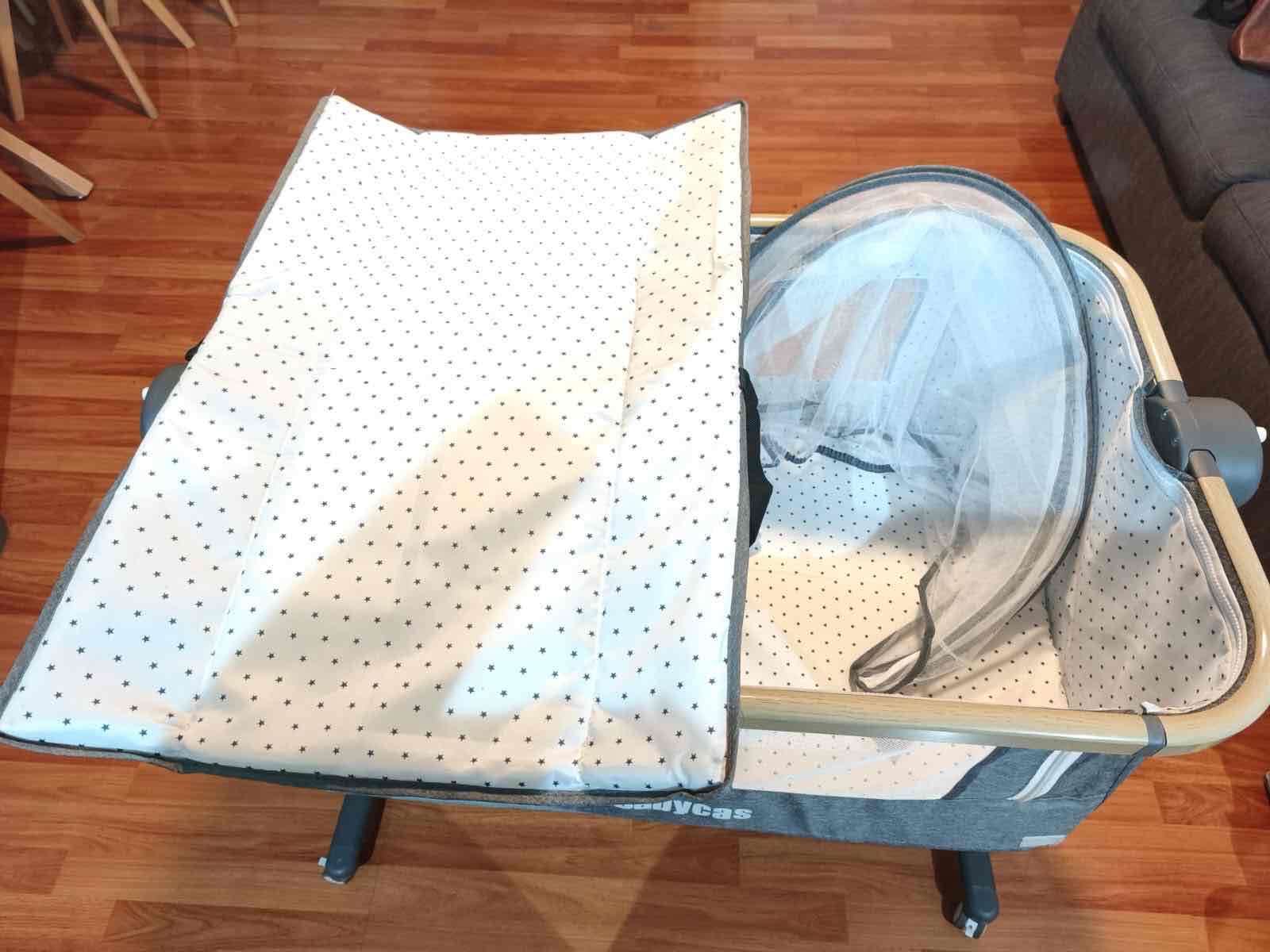 Cuna colecho gris LuBabycas - 4