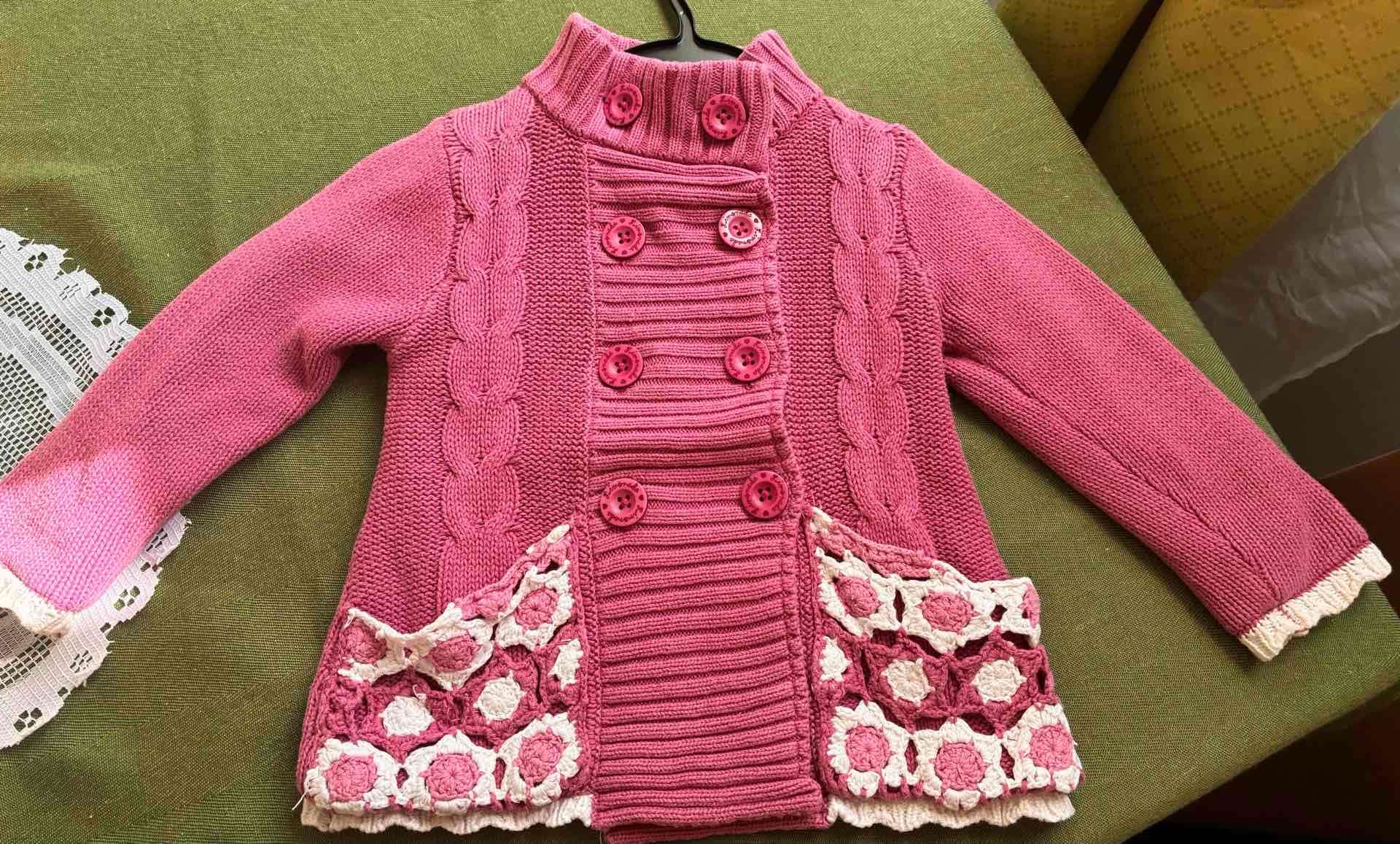 Chaleco rosado niña talla 3 limonada - 1