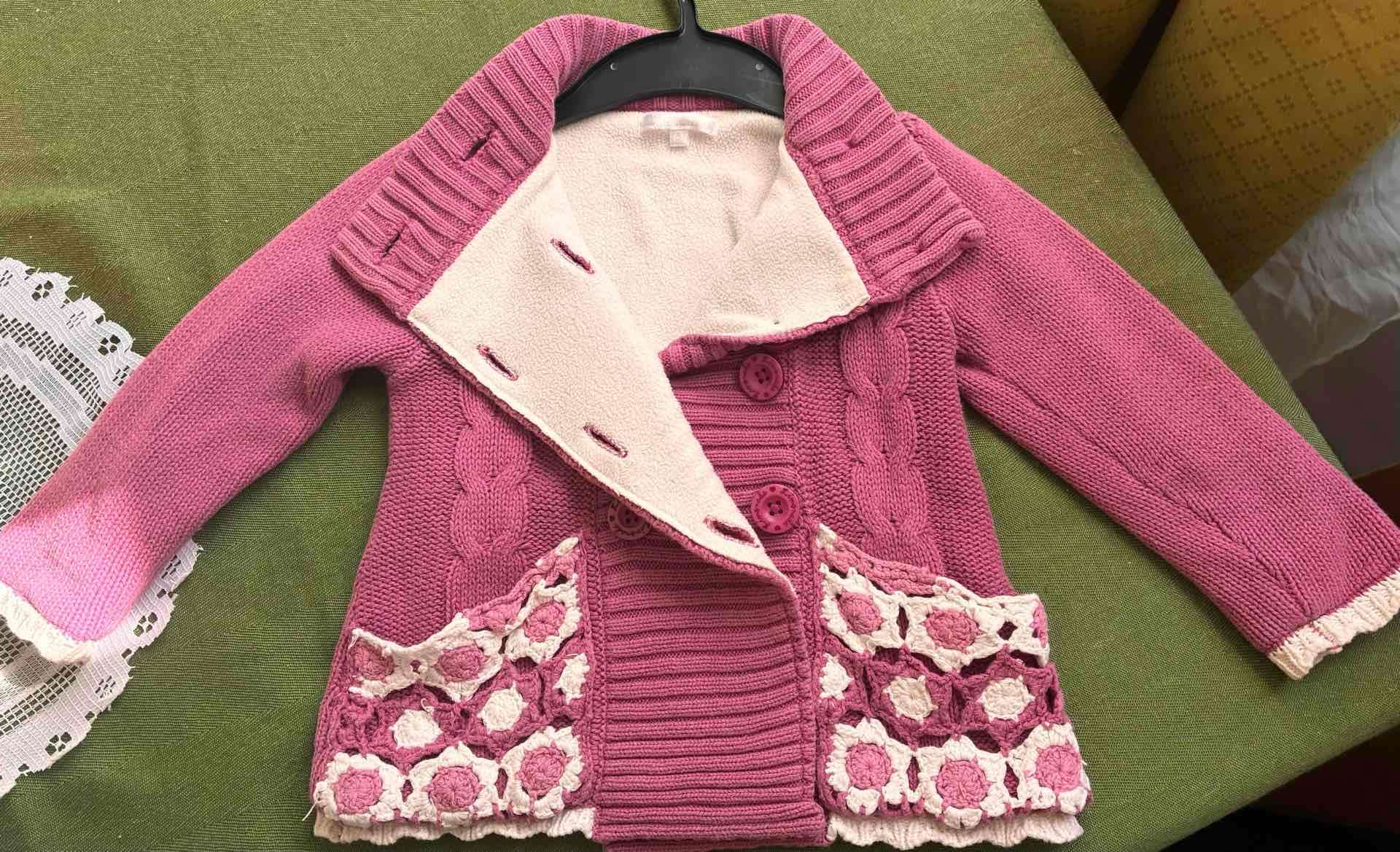 Chaleco rosado niña talla 3 limonada - 2