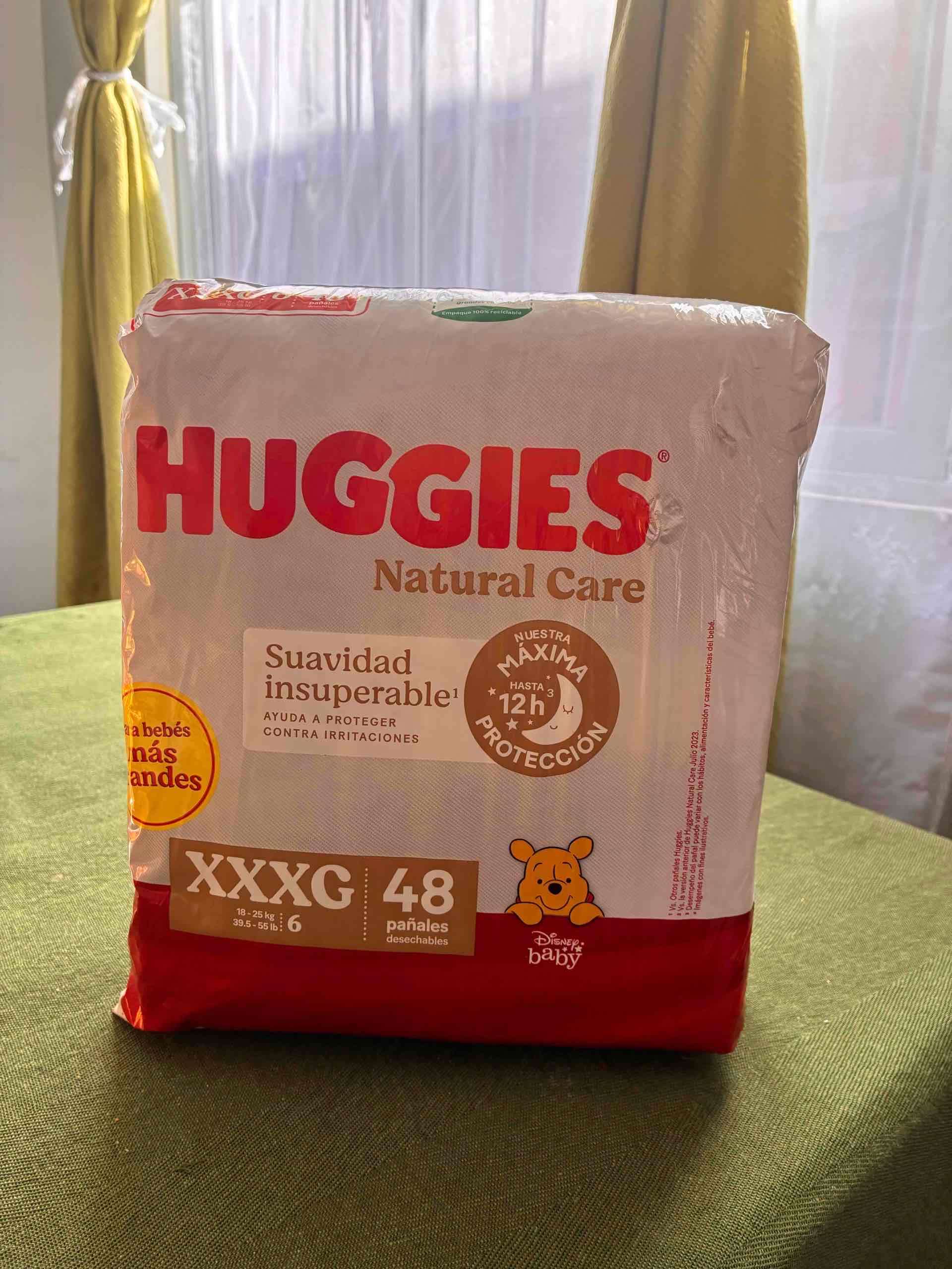 Medio paquete 24 Pañales Huggies Natural Care XXXG - 2