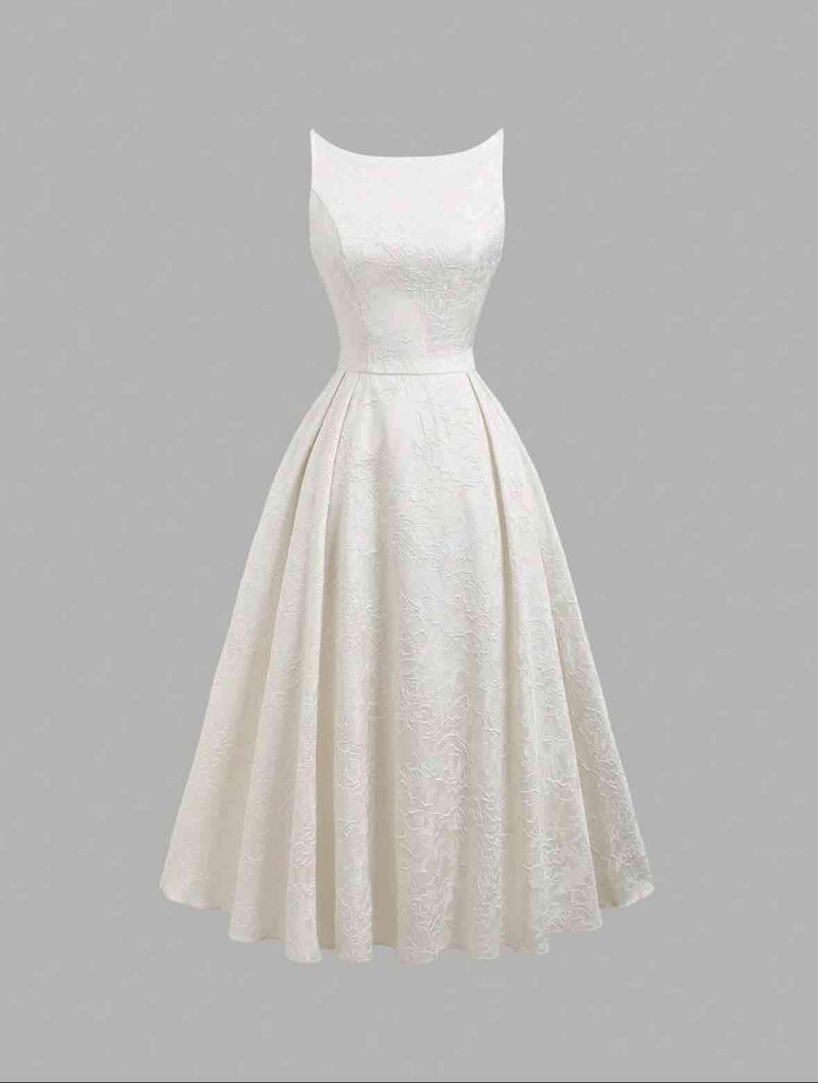 Vestido de novia blanco elegante - miniatura 3