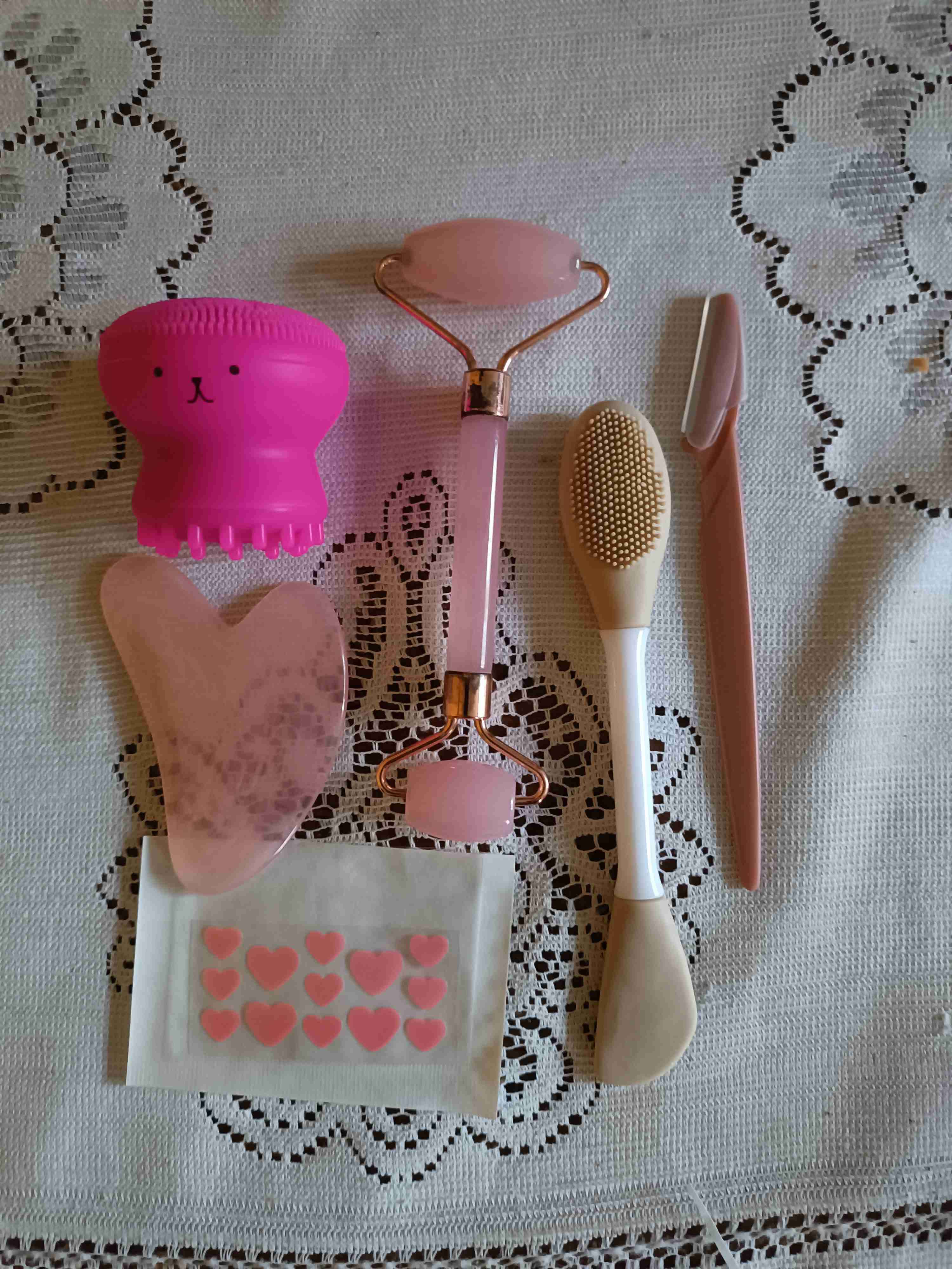 Set de cuidado facial rosa - miniatura 3