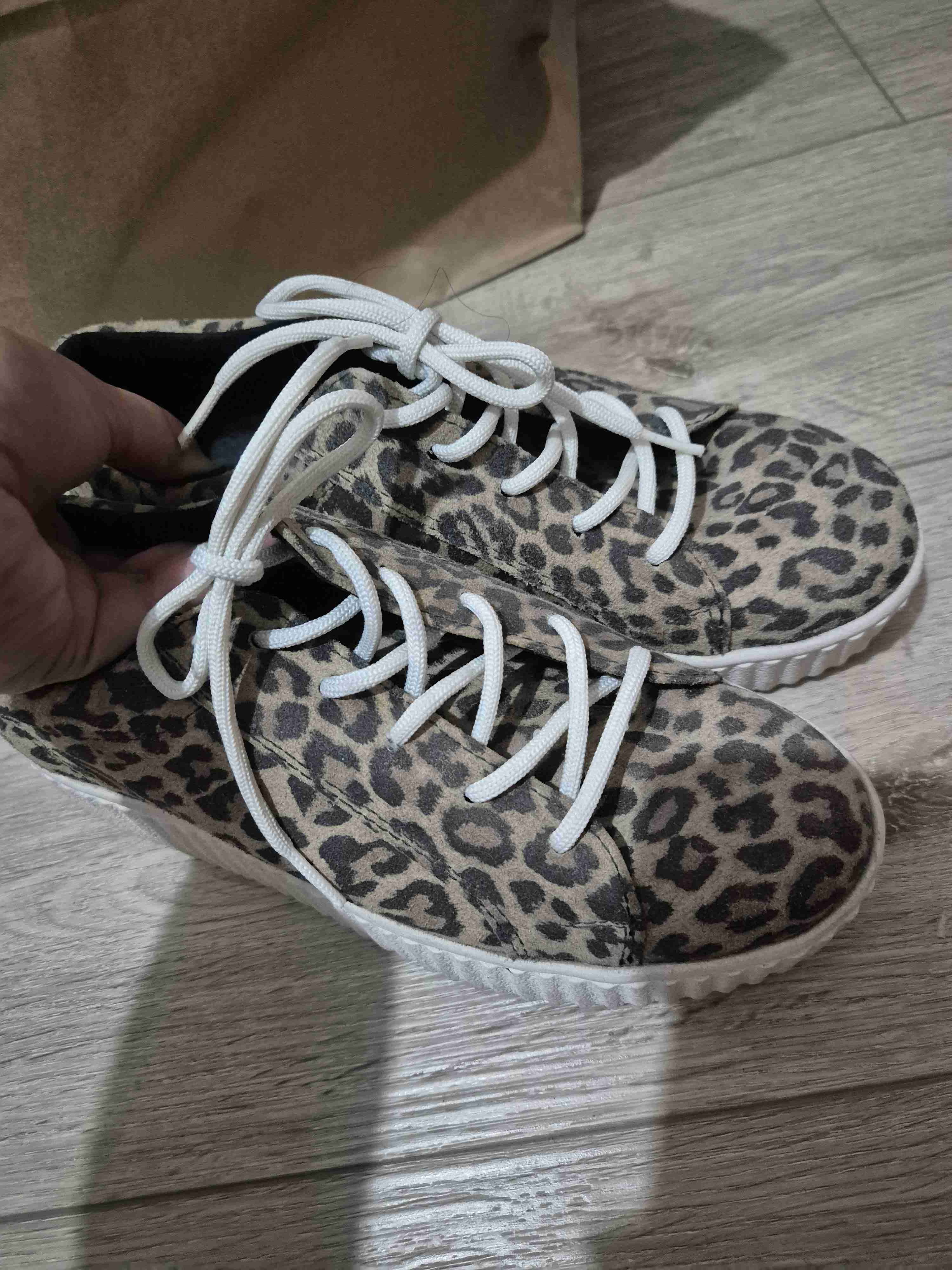 Zapatillas estampado leopardo cuero - miniatura 4