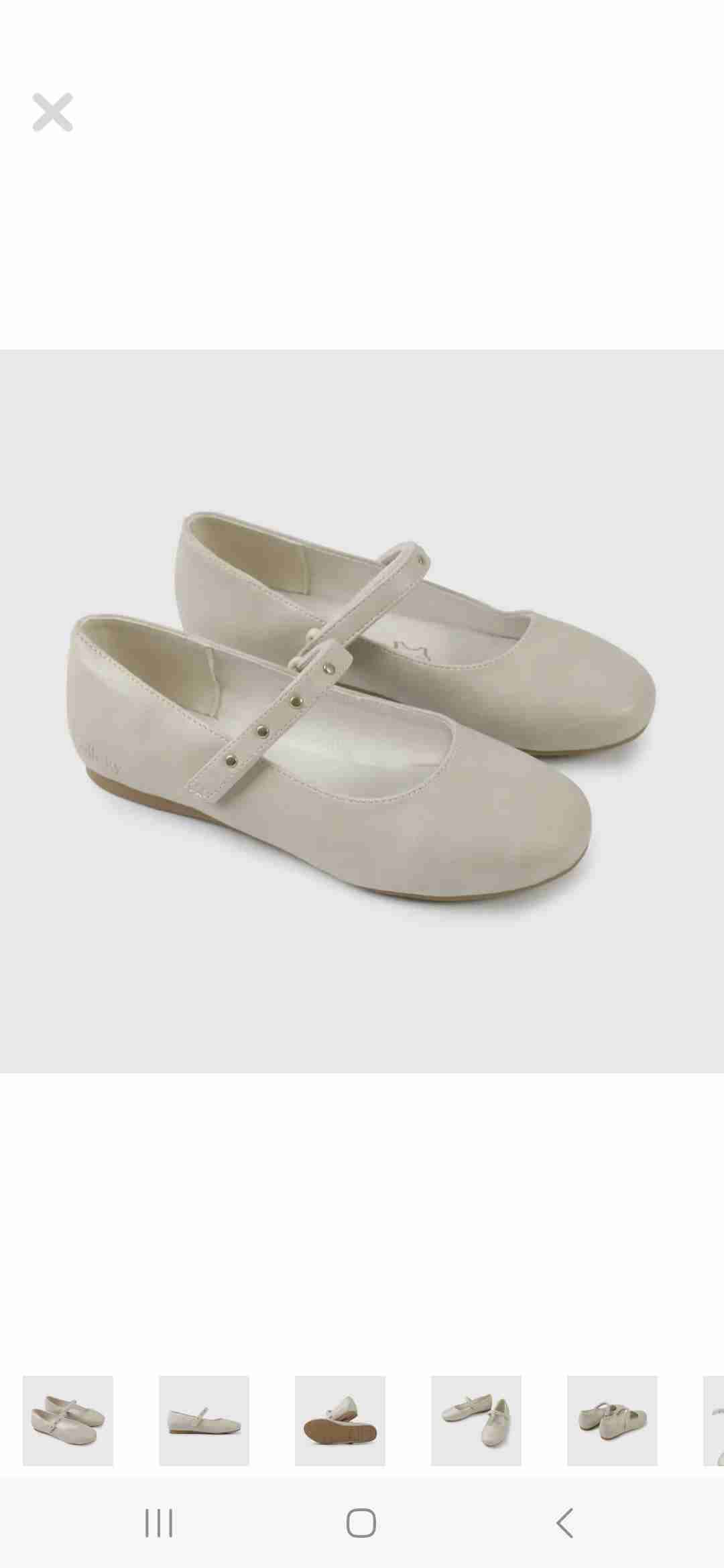 Bailarinas beige con correa - 2