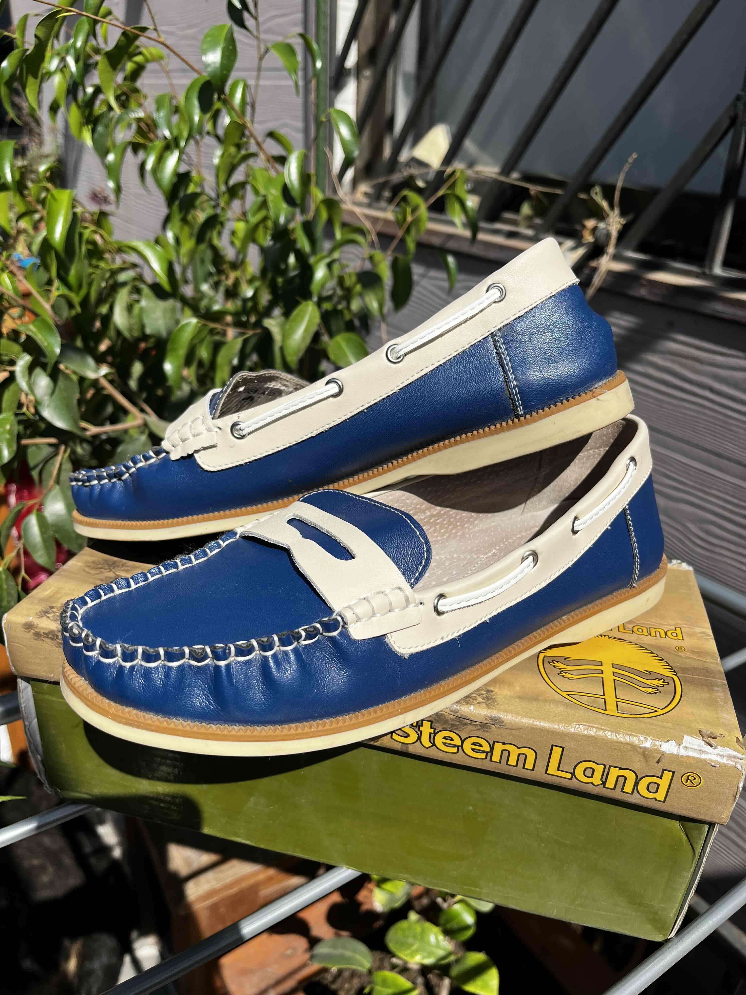 Mocasines dama rojo y azul - miniatura 3