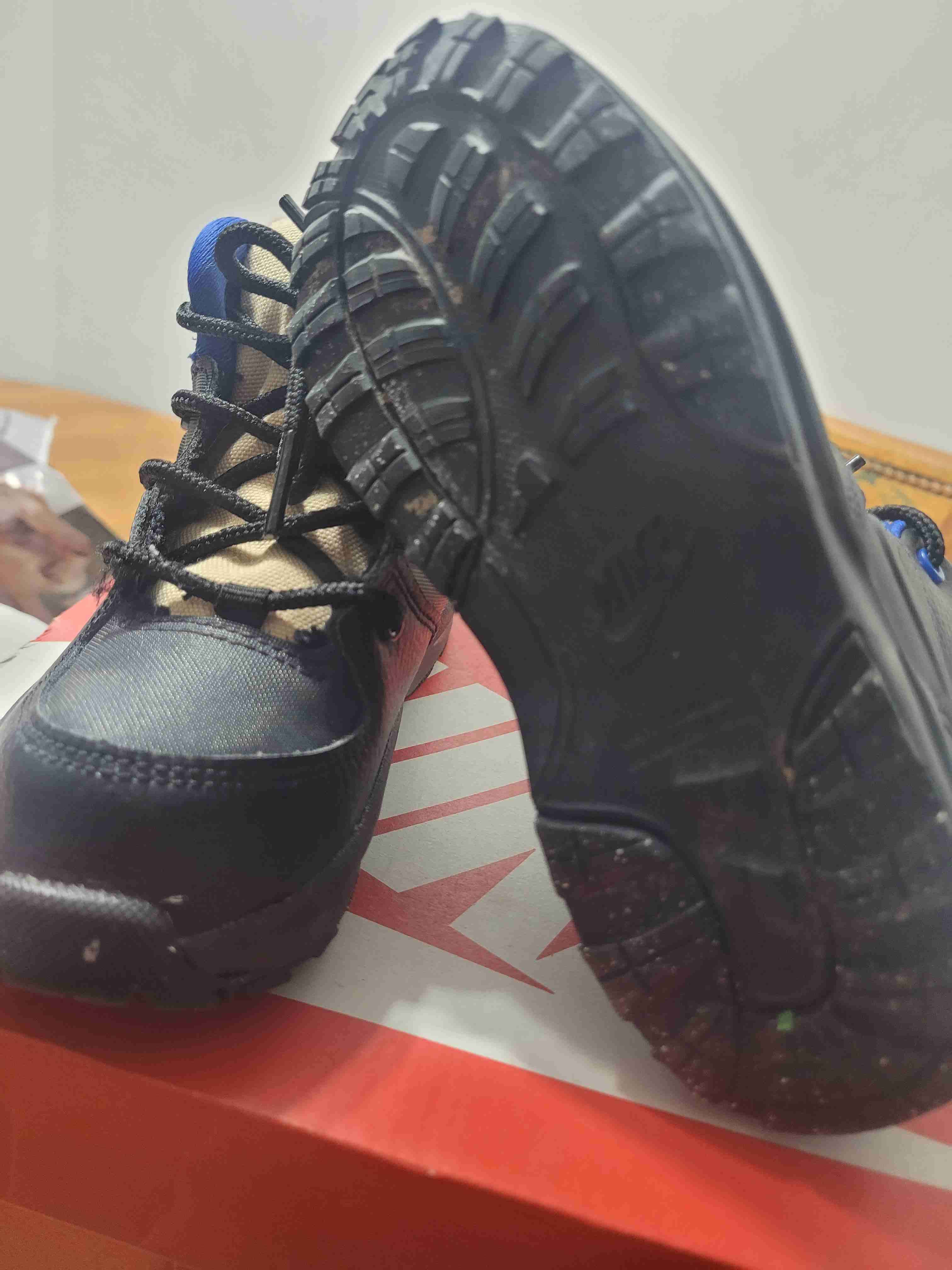 Botas infantiles azul y beige - miniatura 3