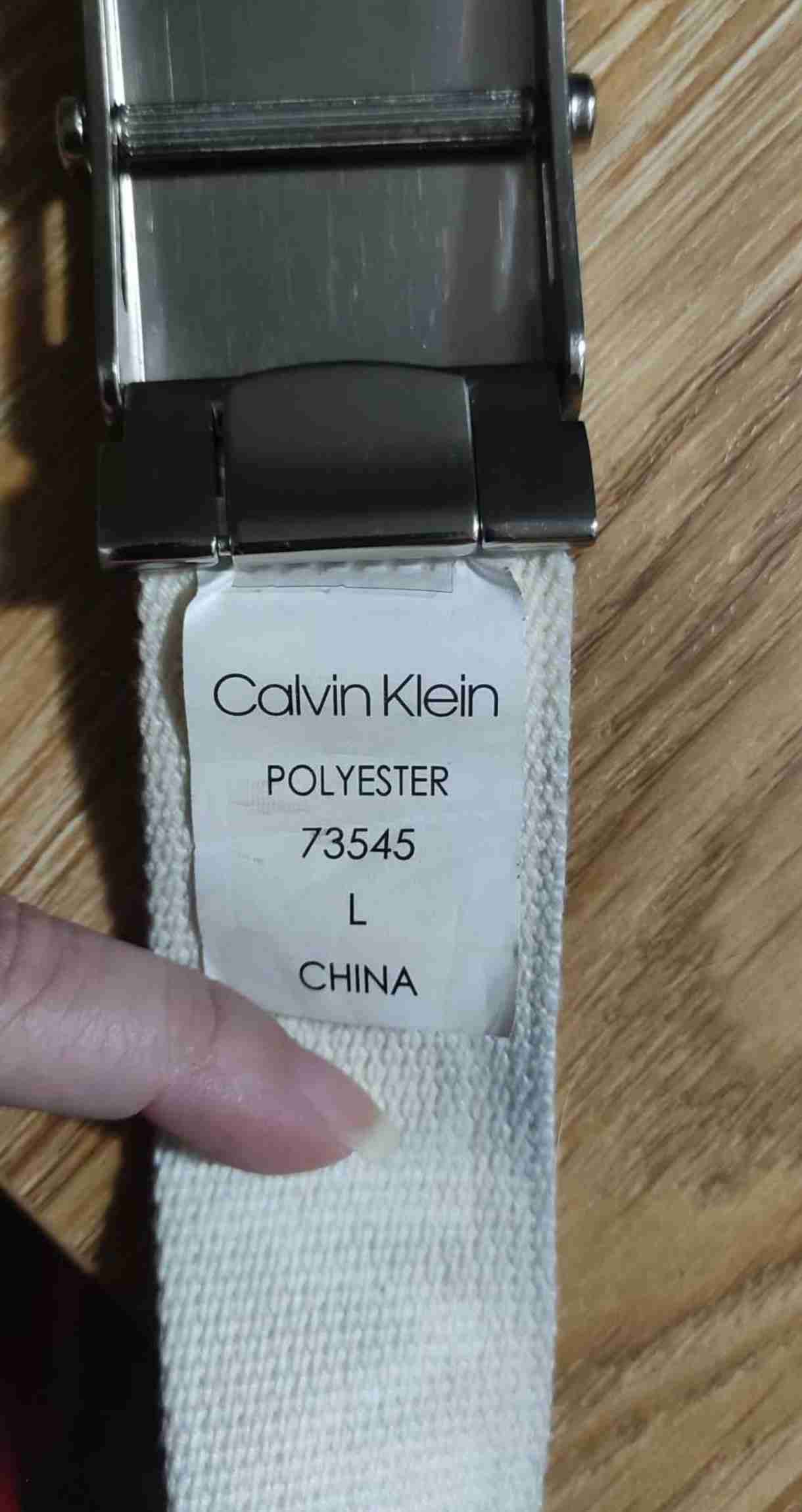 Cinturón Calvin Klein blanco - 3