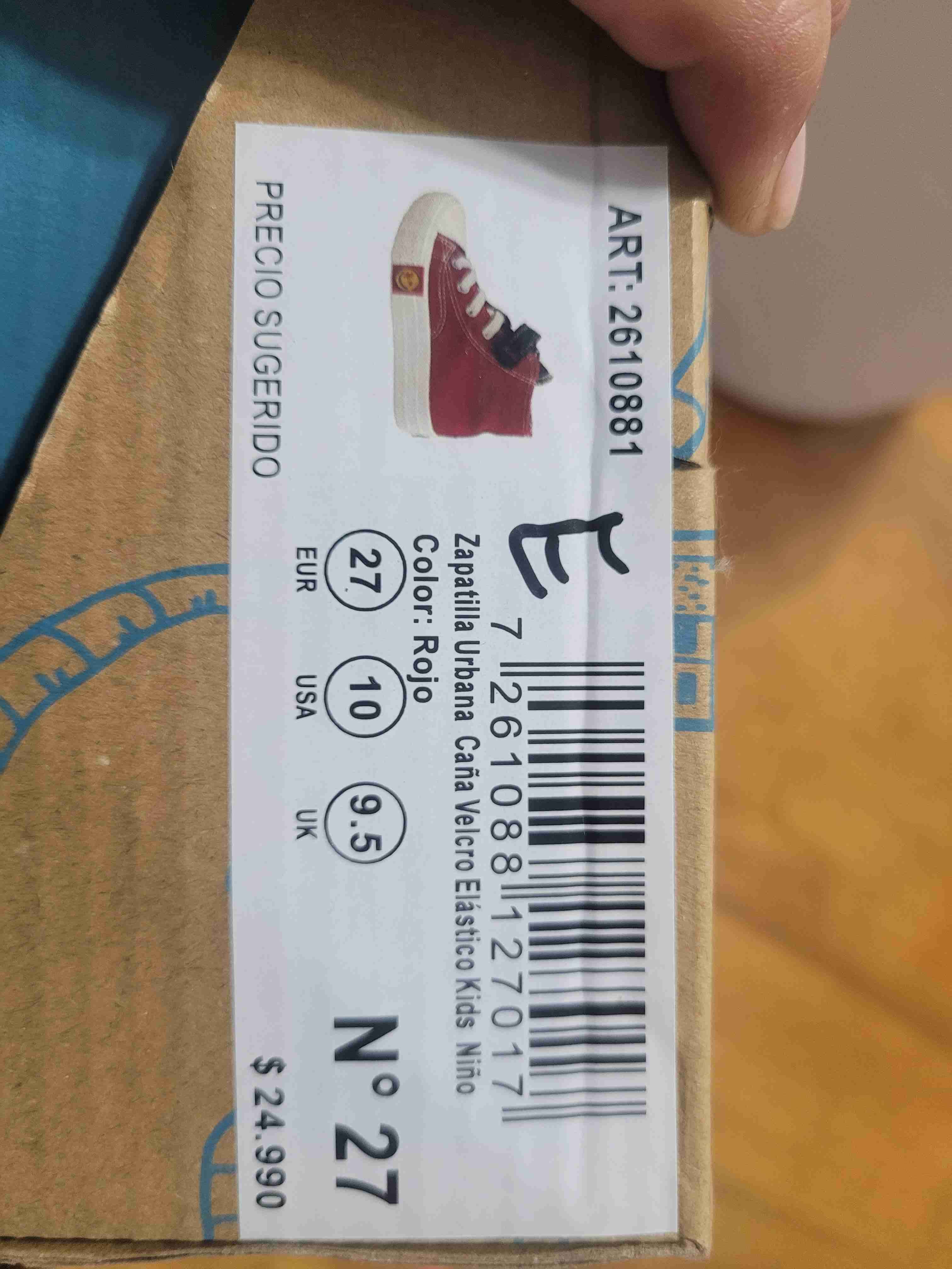 Zapatillas altas rojas para niños - miniatura 4