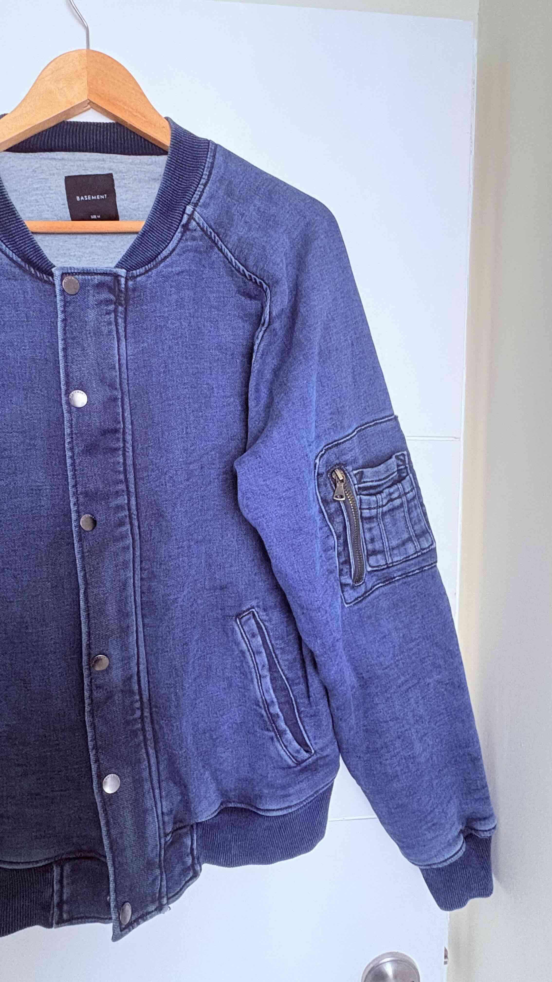 Chaqueta Basemente  bomber  jeans - miniatura 2