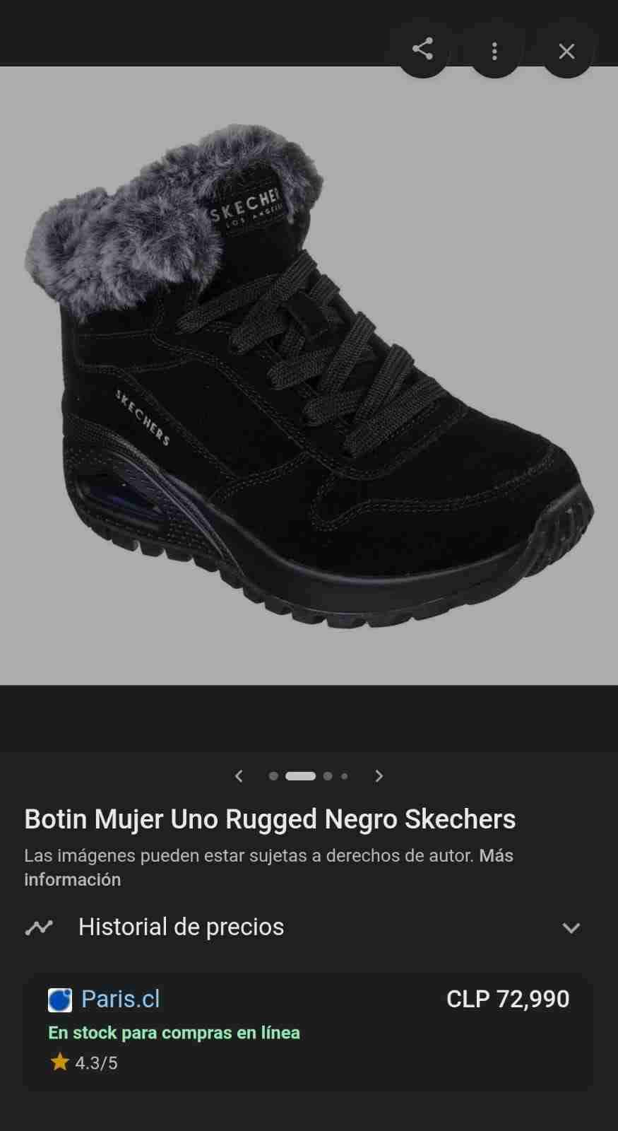 Zapatillas negras Skechers con forro - 5