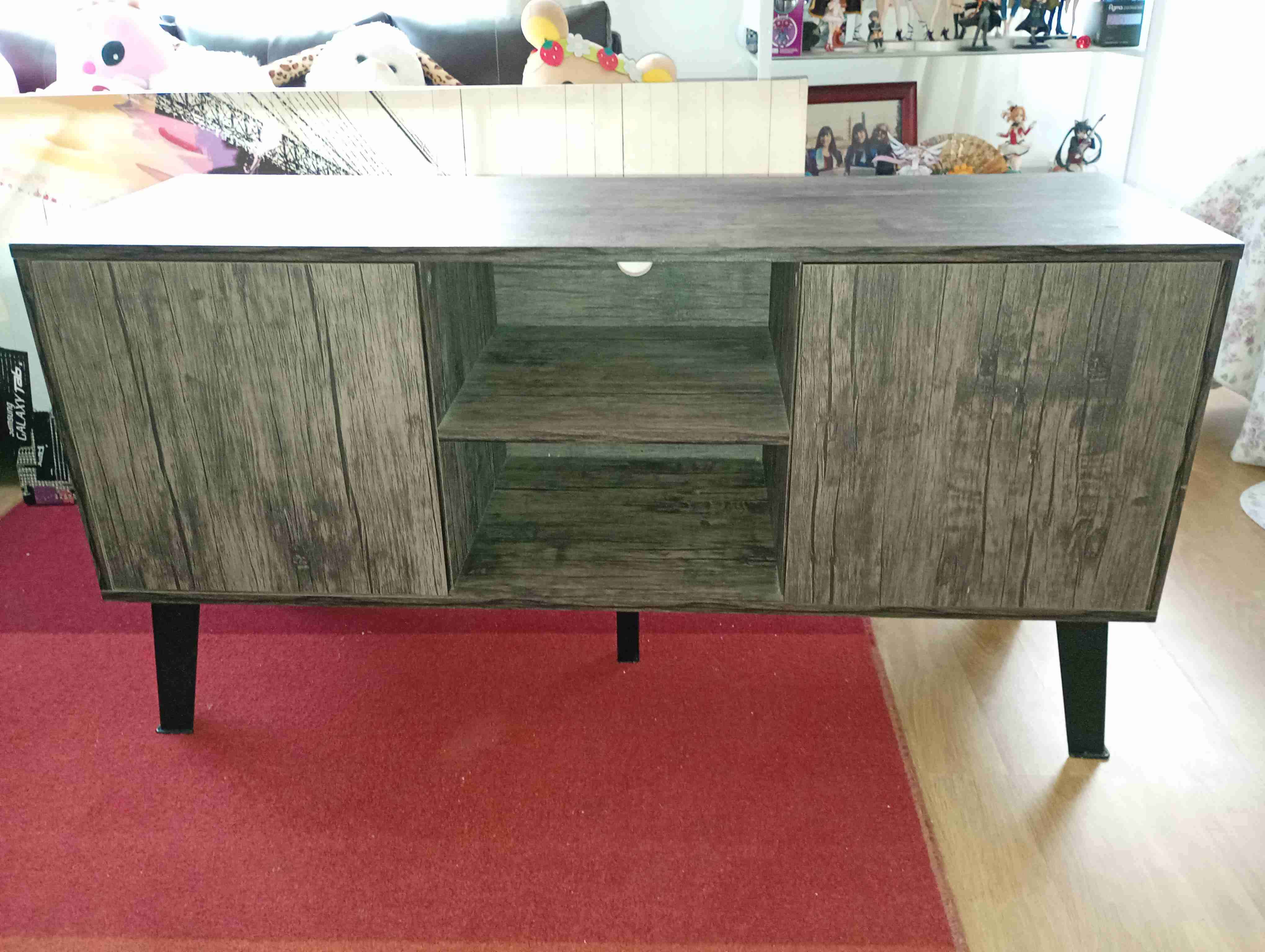 Rack TV de madera oscura - miniatura 2