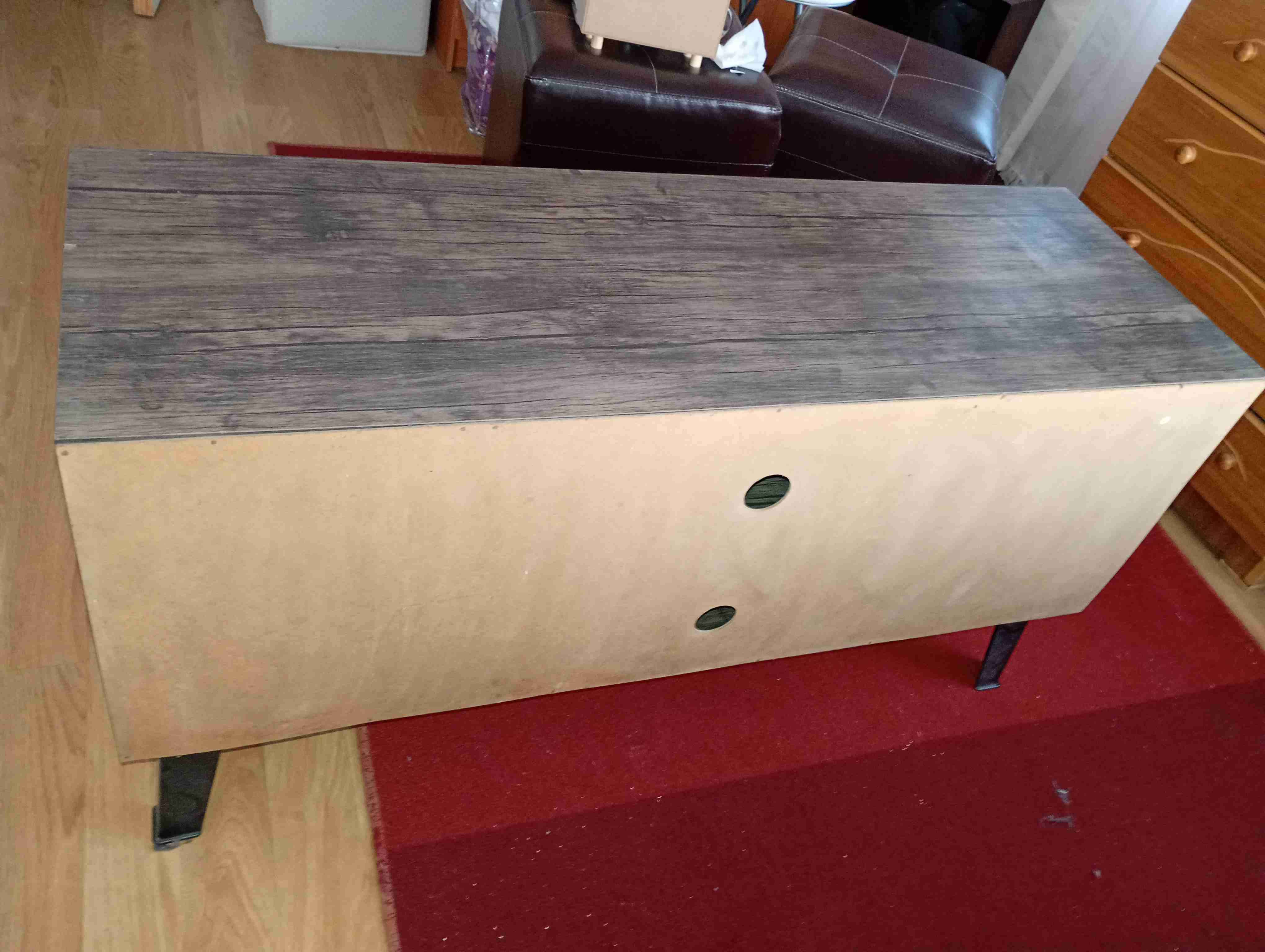 Rack TV de madera oscura - miniatura 5