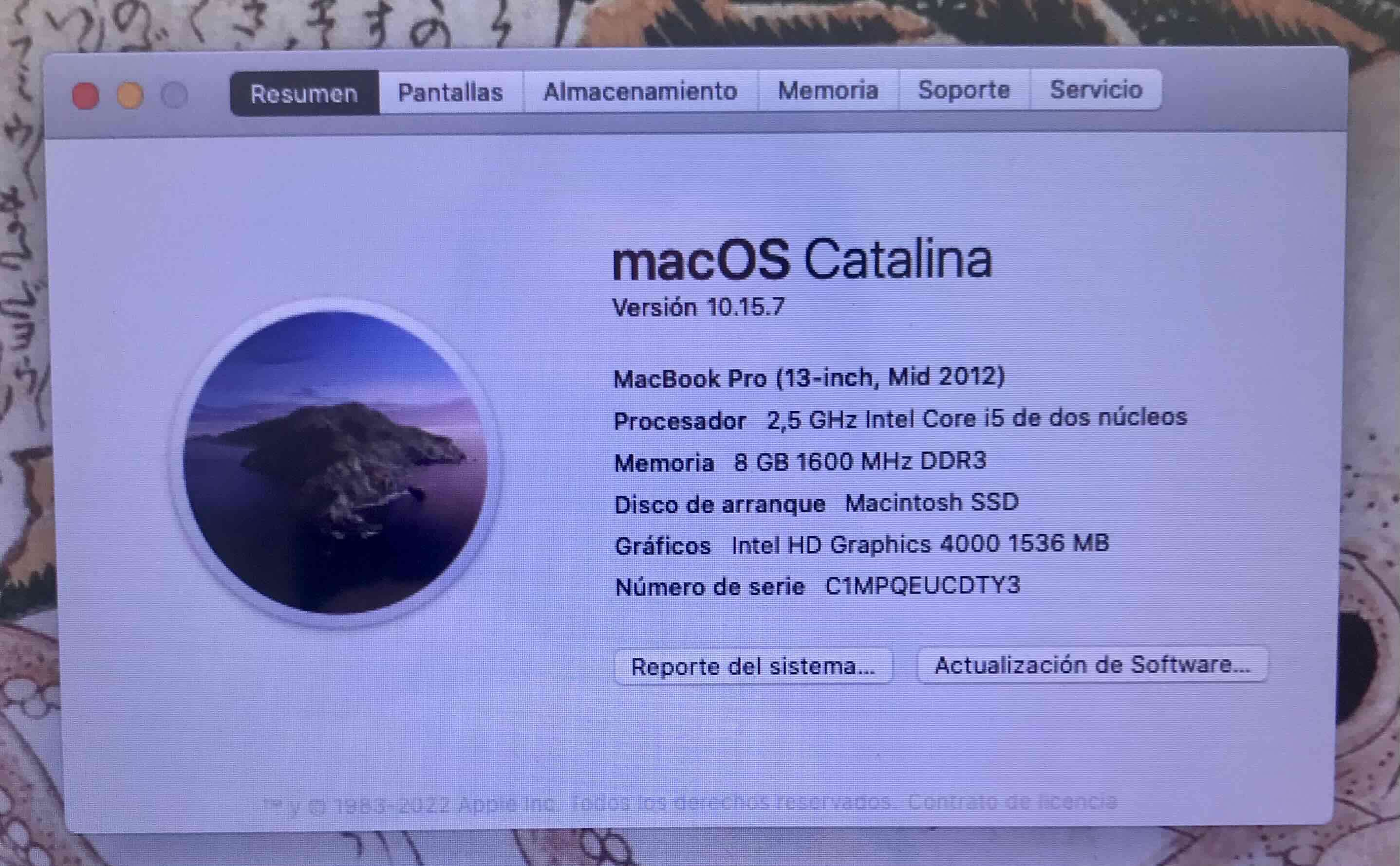 MacBook Pro 2012 SSD 500GB para reparar o repuesto - miniatura 4