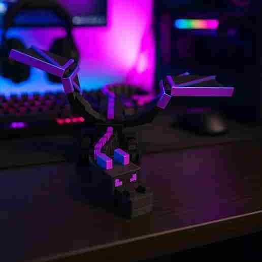 Figura 3D Ender Dragon Minecraft Articulable - $19.440 | Pulga