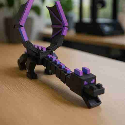 Figura 3D Ender Dragon Minecraft Articulable - $19.440 | Pulga