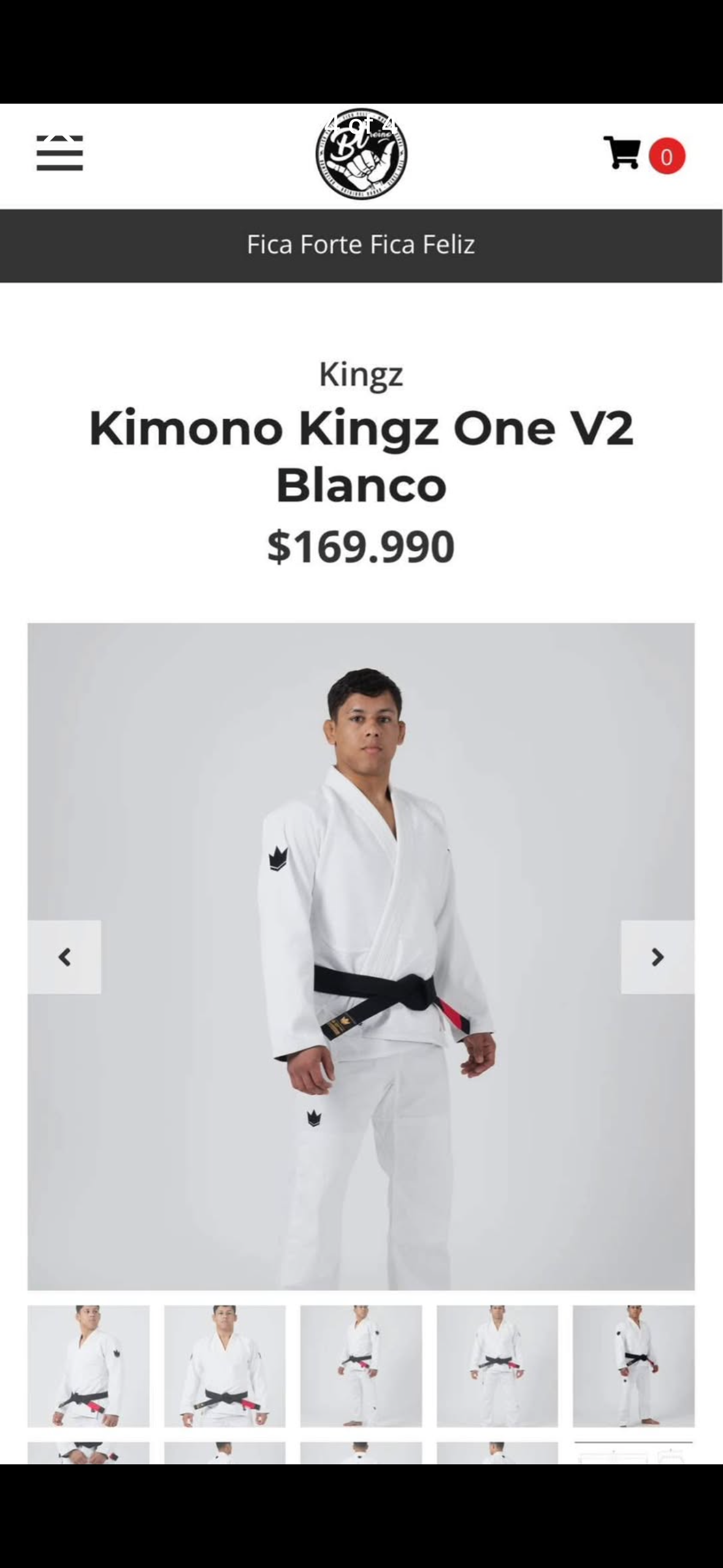 Gi Jiu Jitsu Blanco Kingz One A1L - miniatura 4