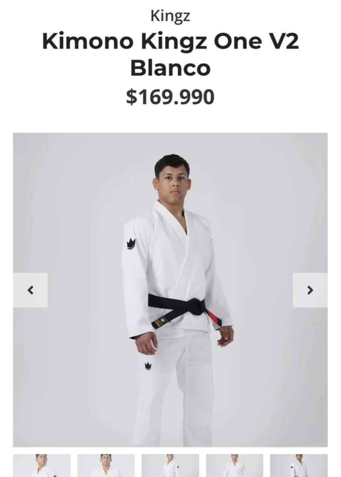 Gi Jiu Jitsu Blanco Kingz One A1L - miniatura 7