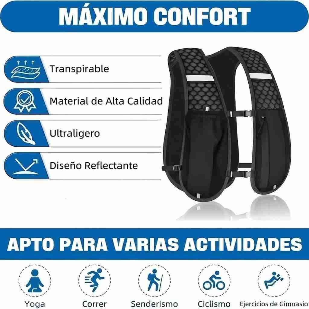 Mochila hidratación trail running ciclismo hiking - miniatura 5