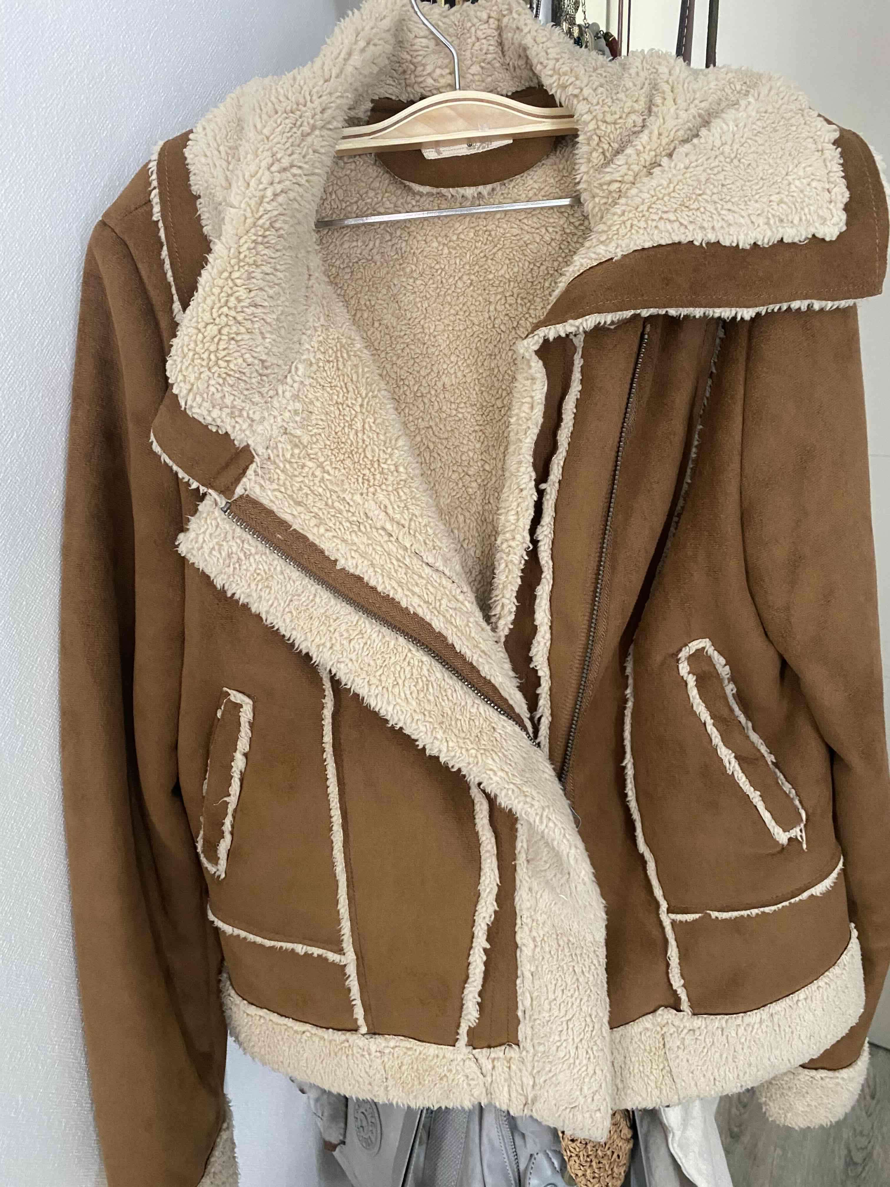 Chaqueta Abrigadora Tela Gamuzada Talla L - miniatura 4