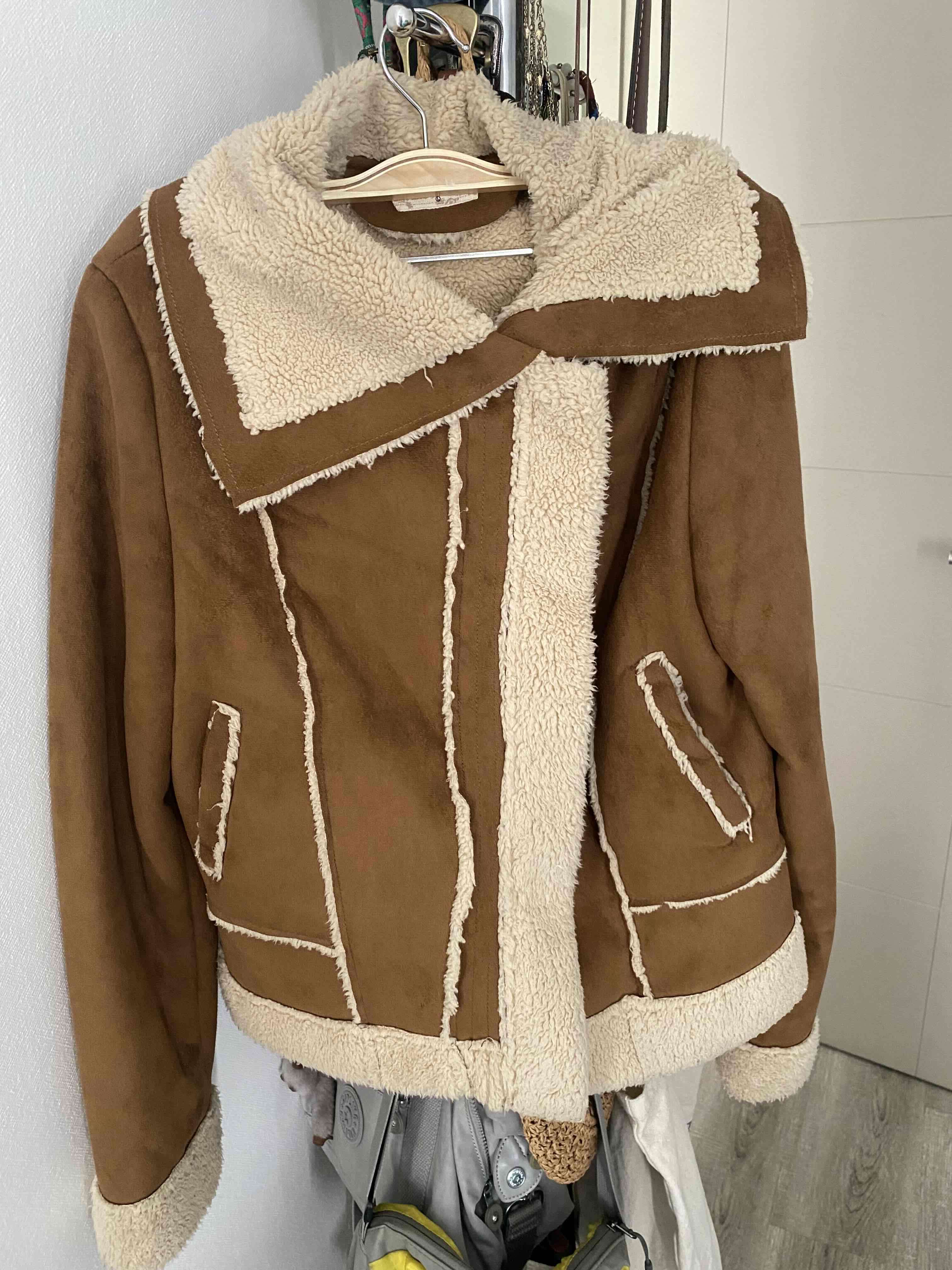 Chaqueta Abrigadora Tela Gamuzada Talla L - miniatura 5
