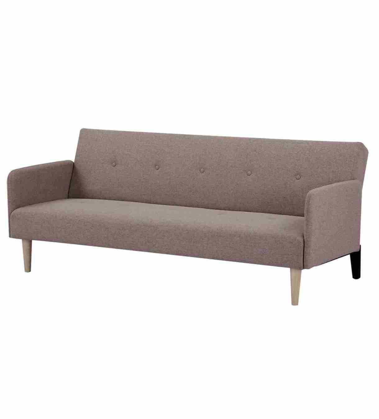 Sofá beige acolchado - miniatura 4